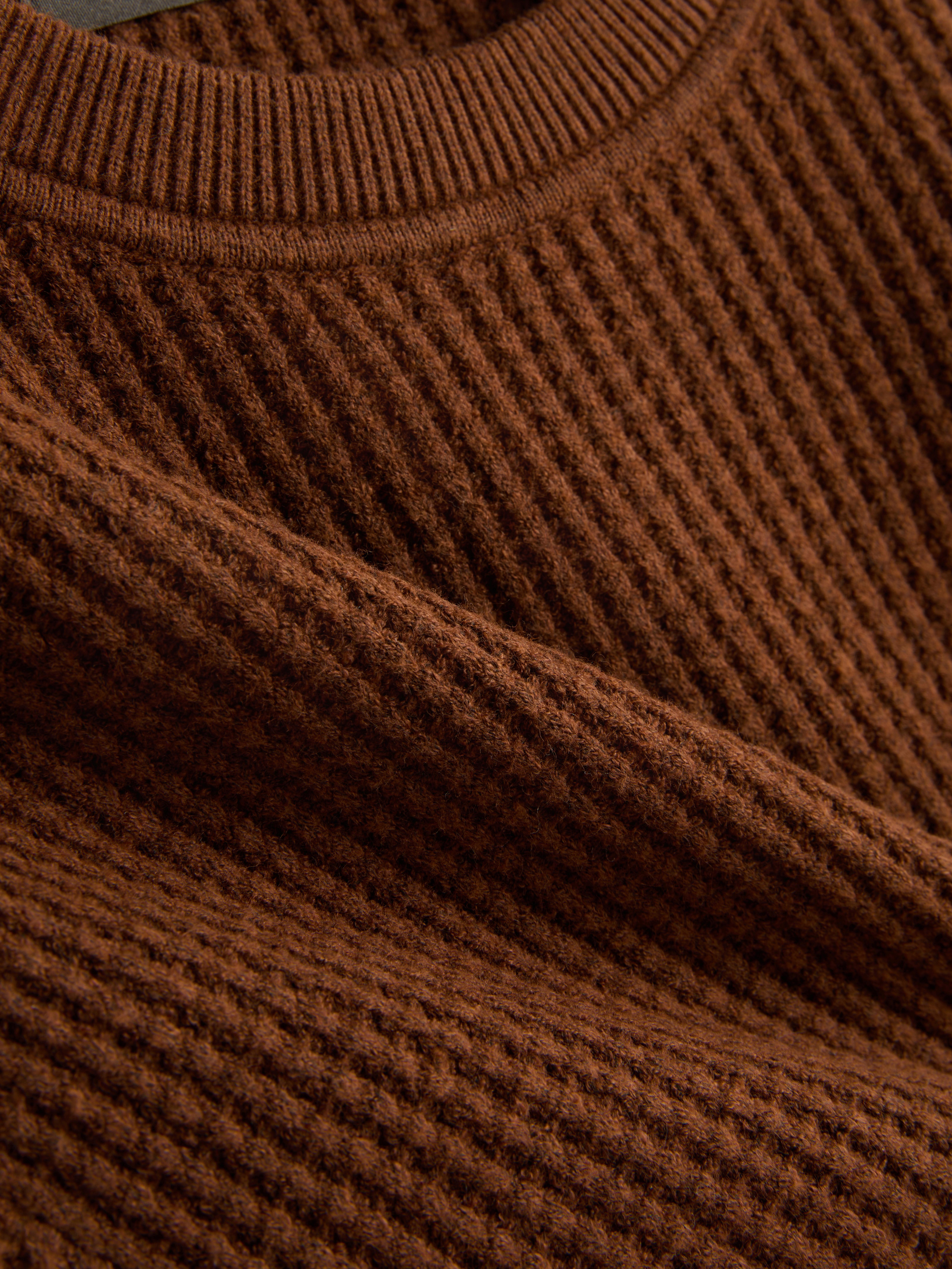Textured Crew Neck Sweater