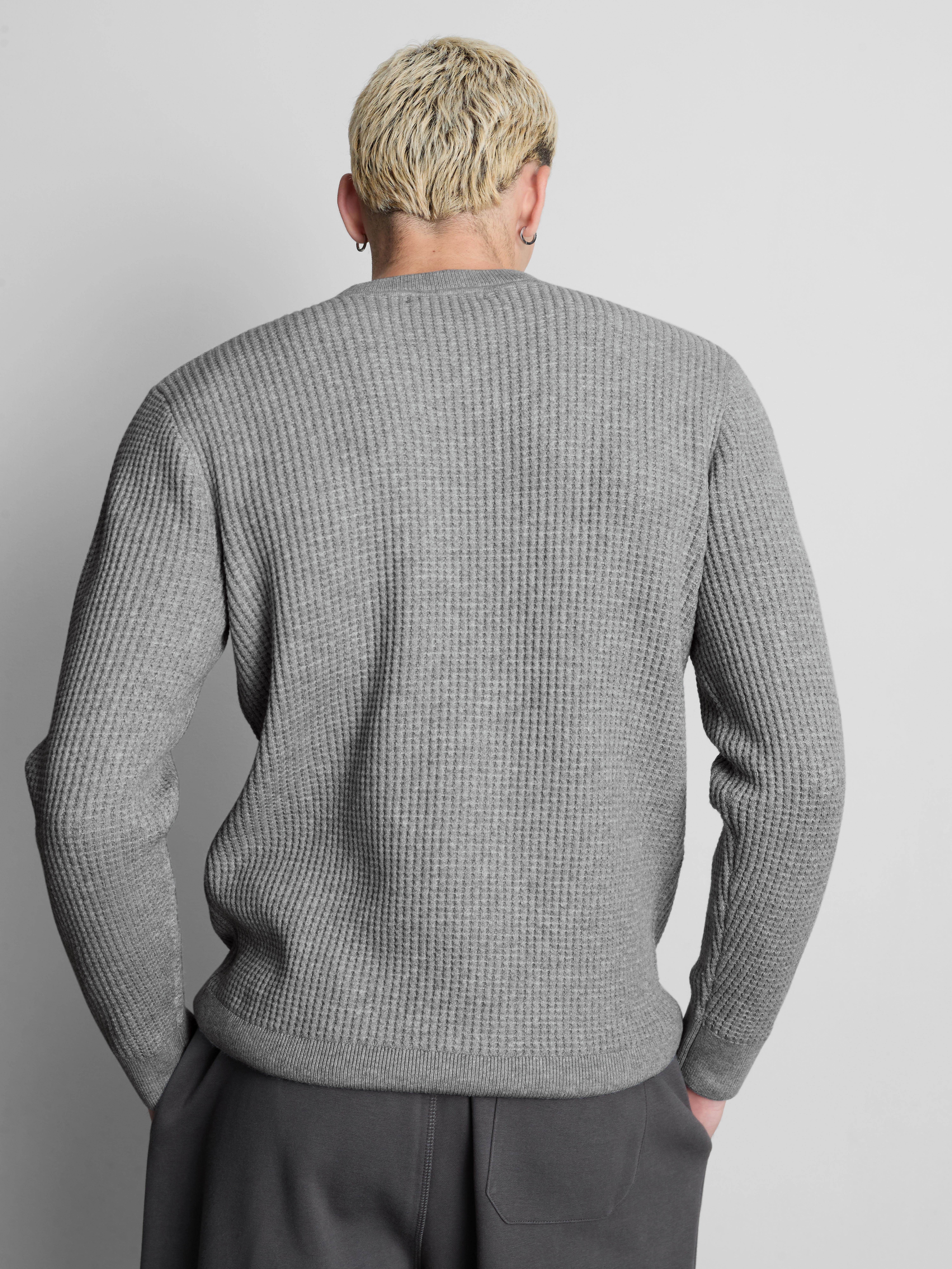 Textured Crew Neck Sweater