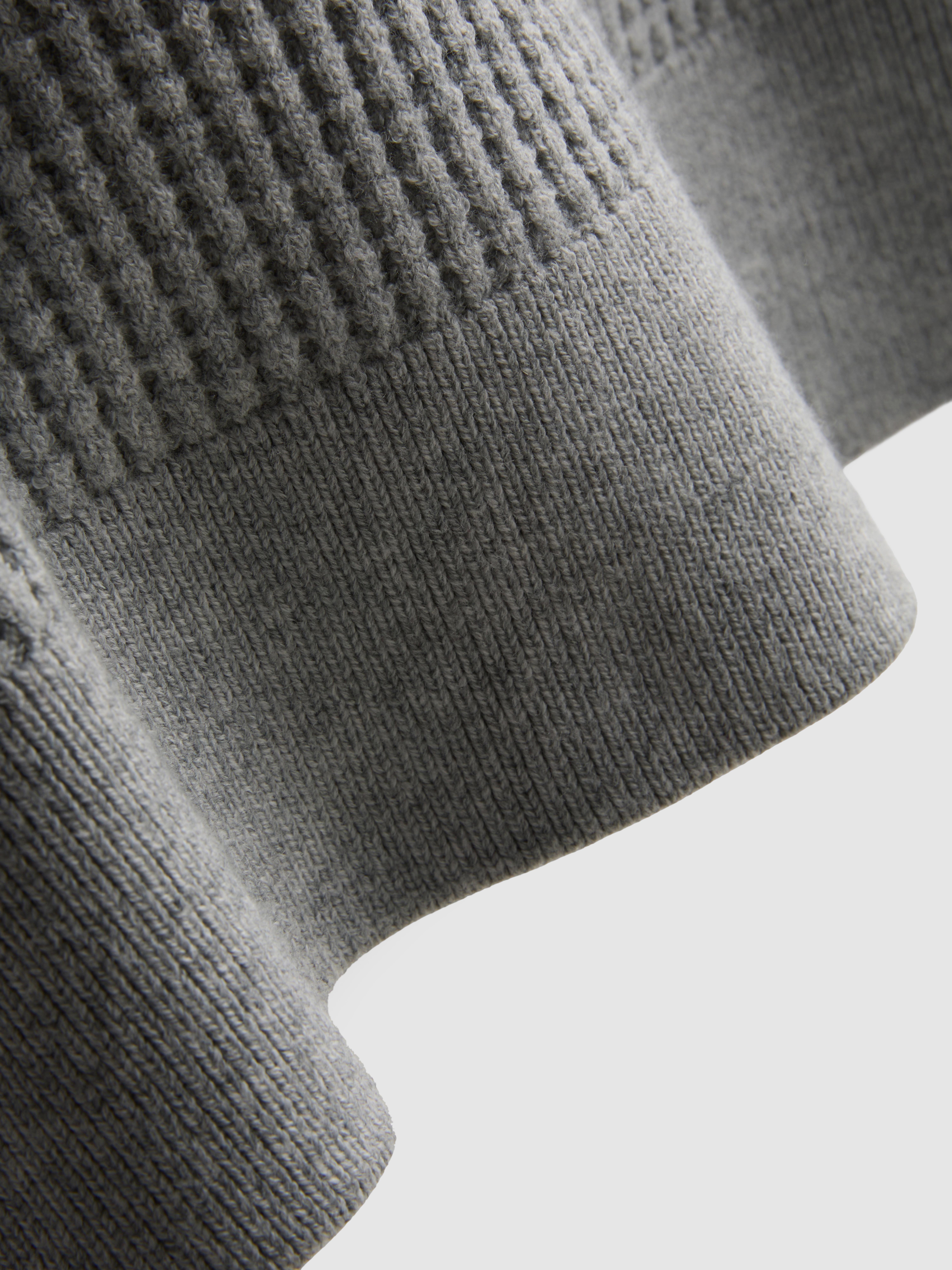 Textured Crew Neck Sweater