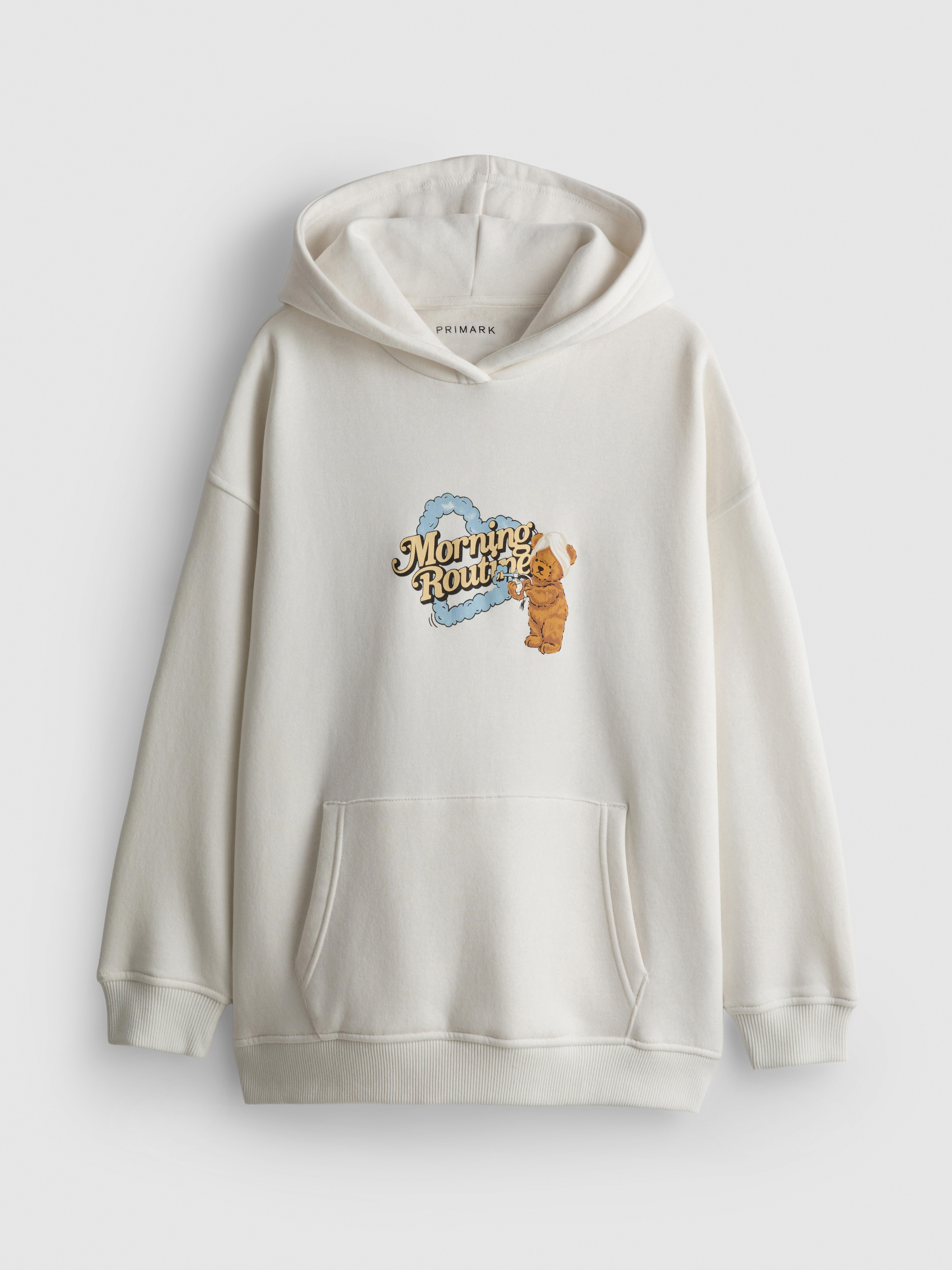 7-15yrs | Cotton-Rich Bear Graphic Hoodie