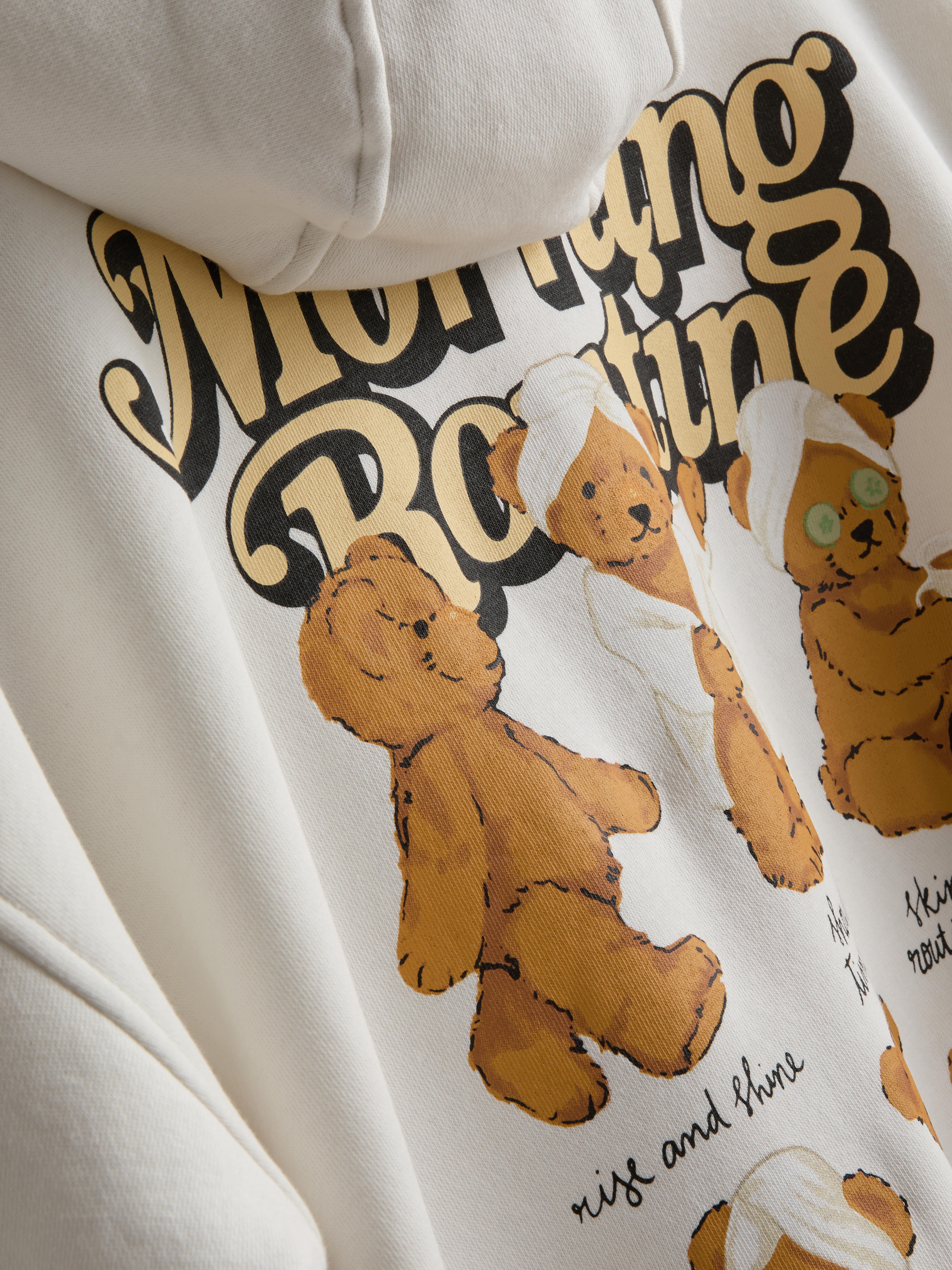 7-15yrs | Cotton-Rich Bear Graphic Hoodie