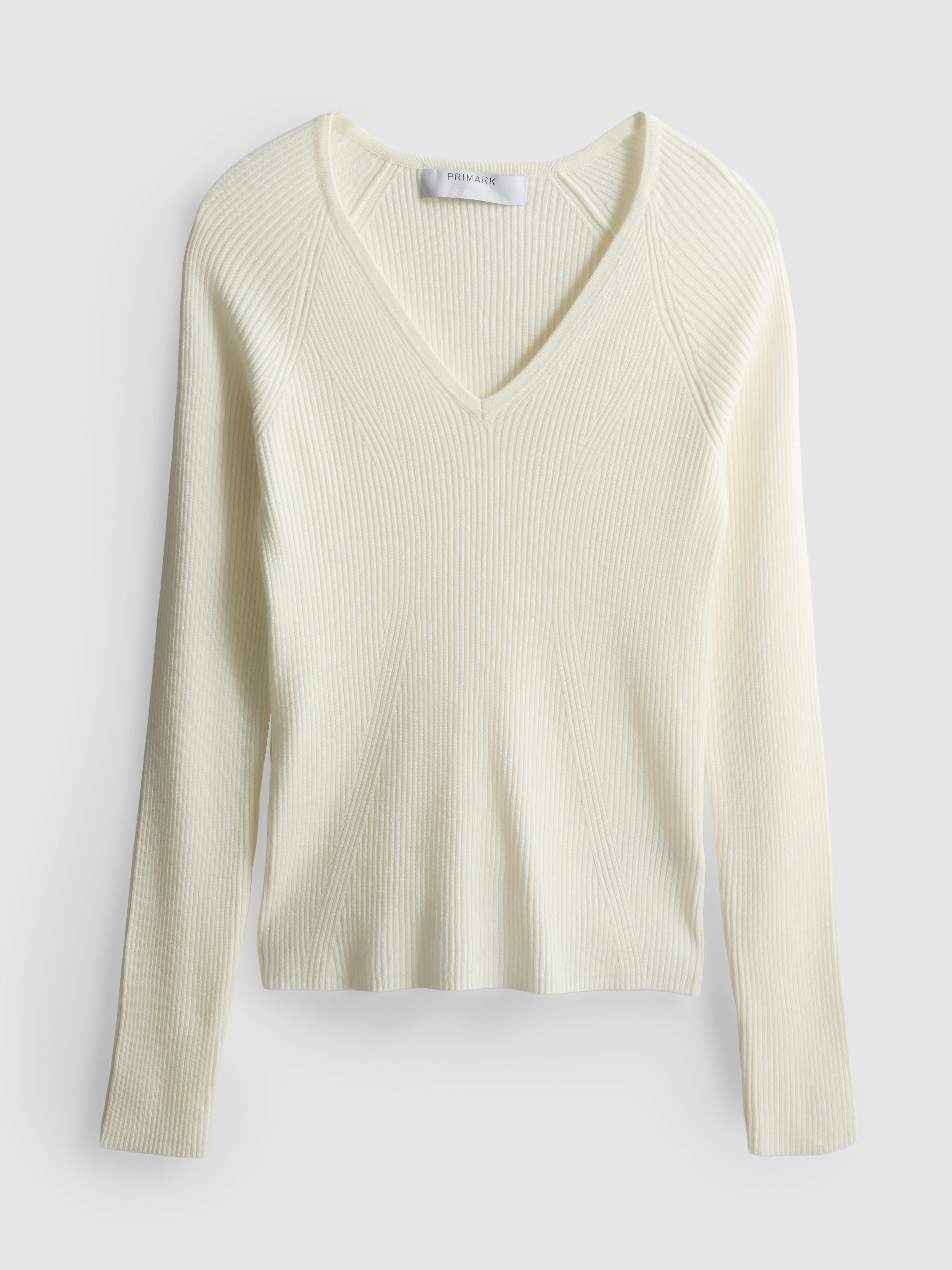 Ribbed V-Neck Sweater