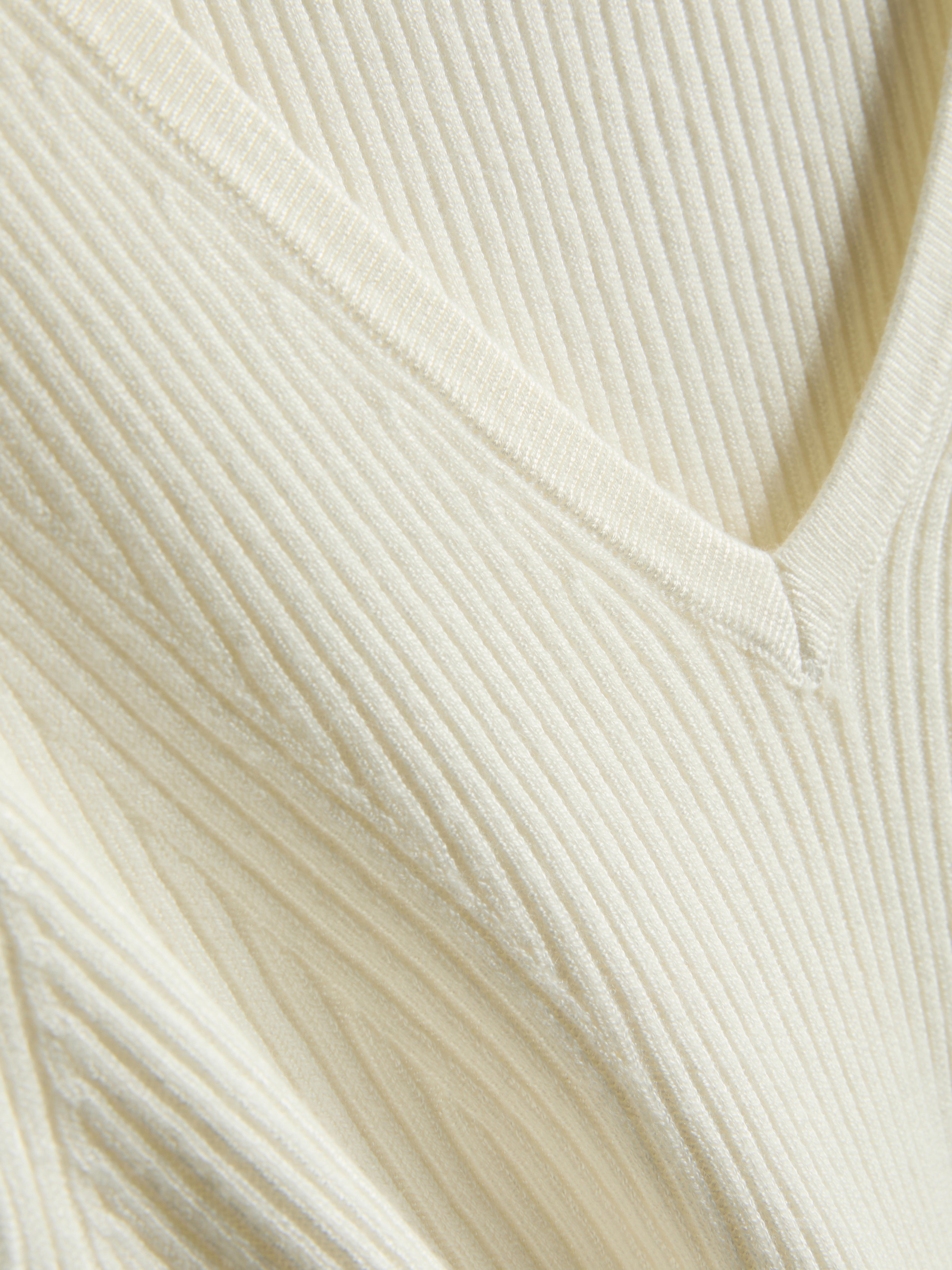 Ribbed V-Neck Sweater