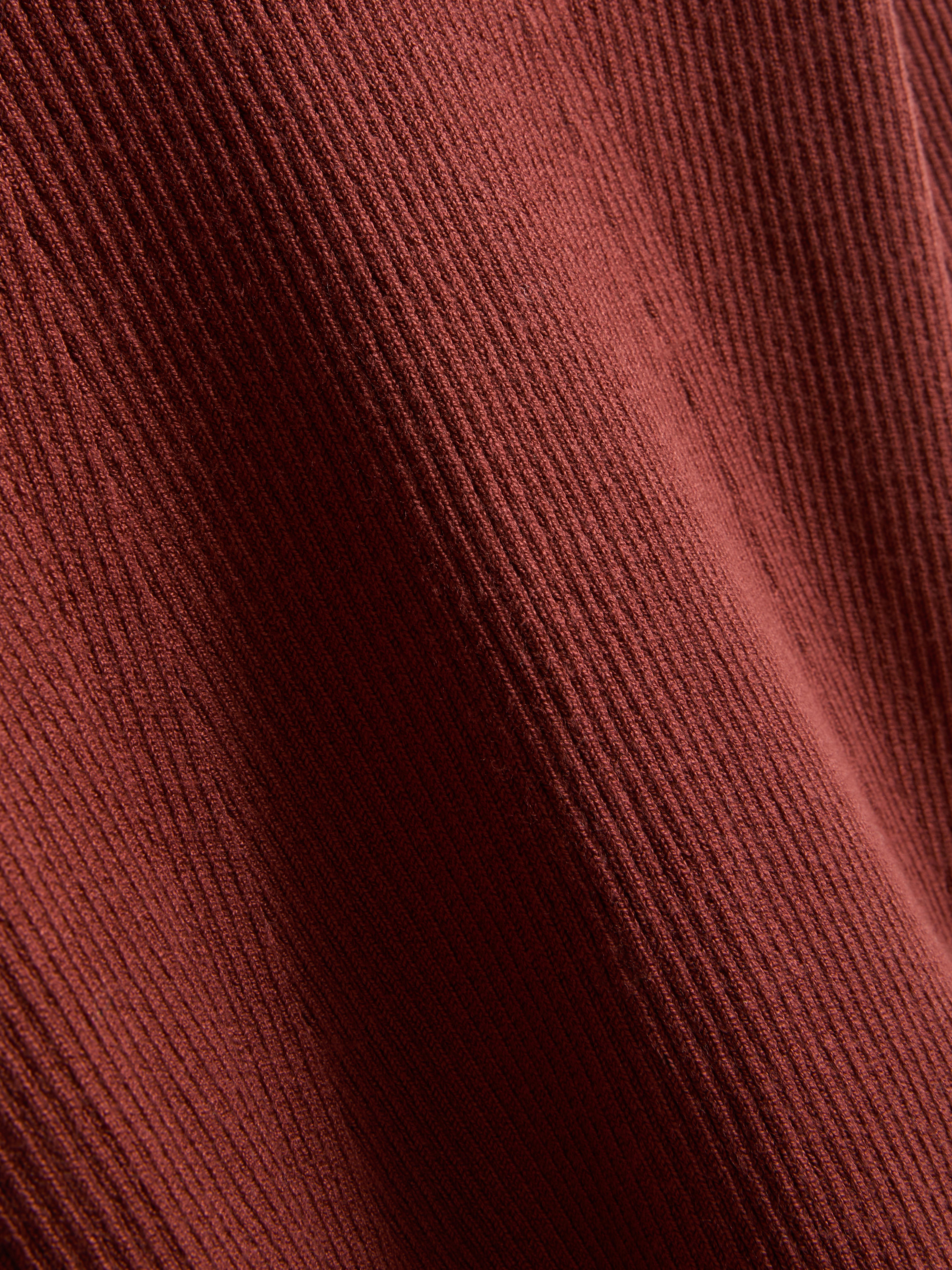 Ribbed V-Neck Sweater
