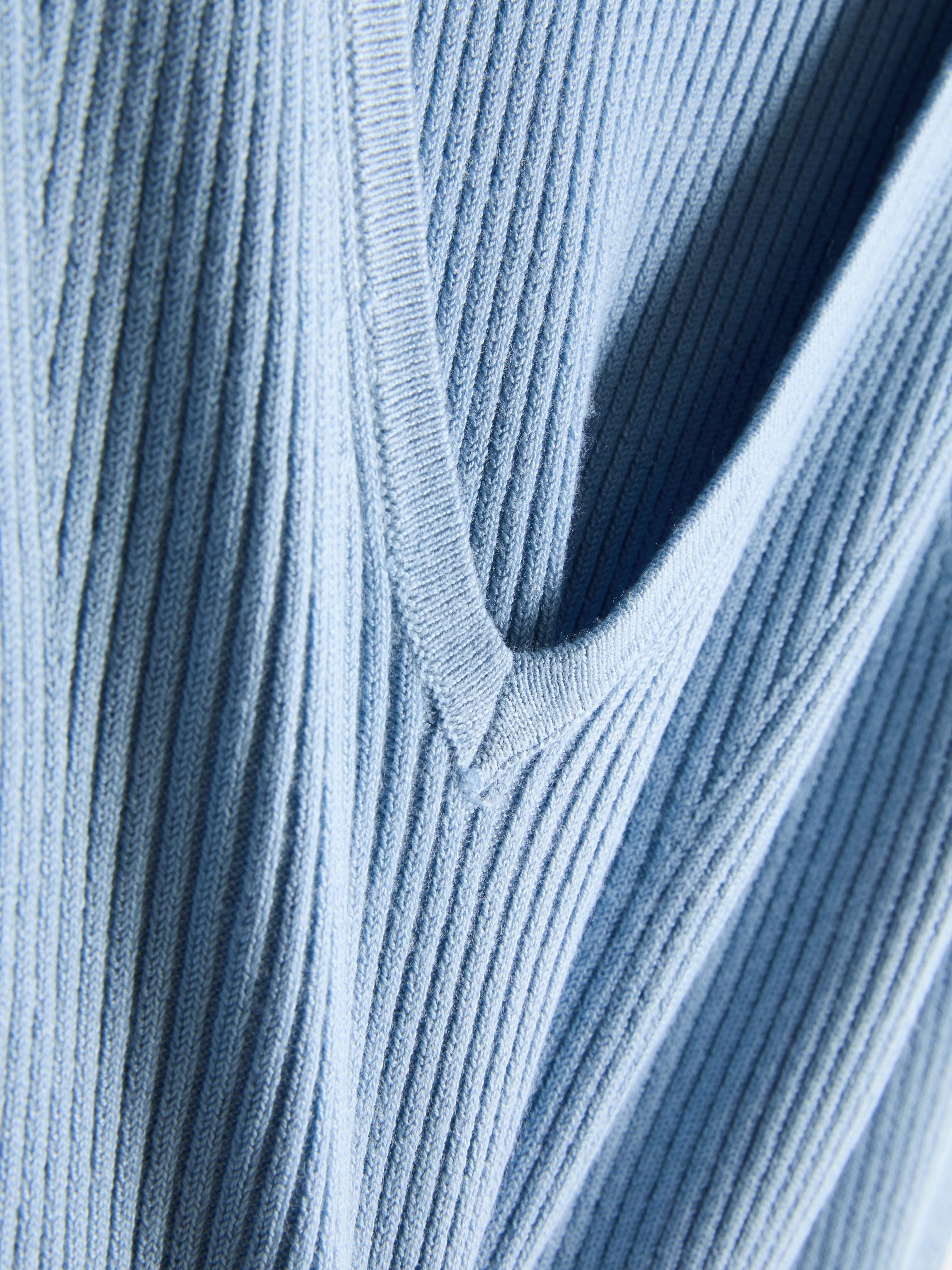 Ribbed V-Neck Sweater