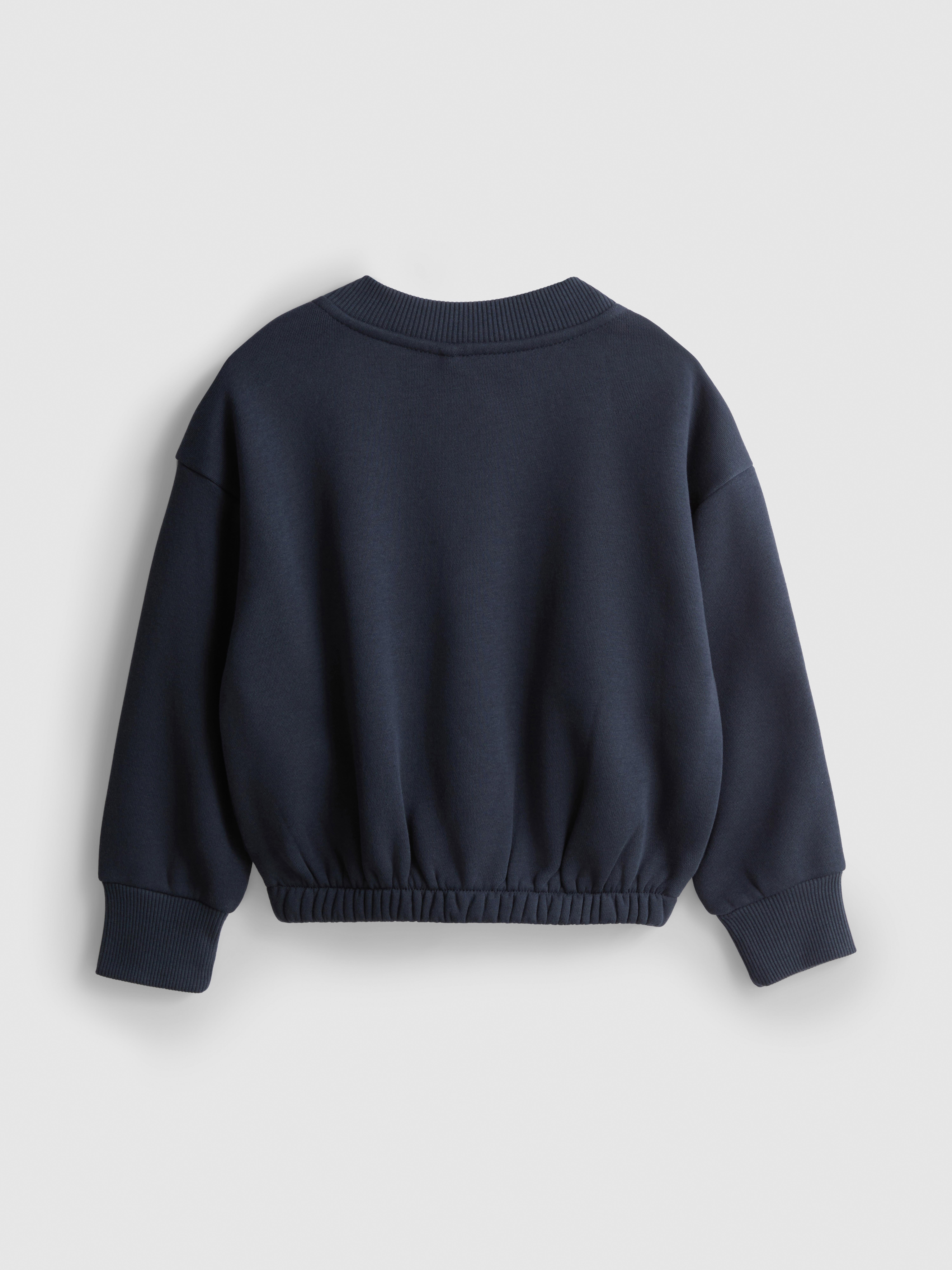 1-9yrs | Cotton-Rich Lace-Trim Zip-Up Sweatshirt