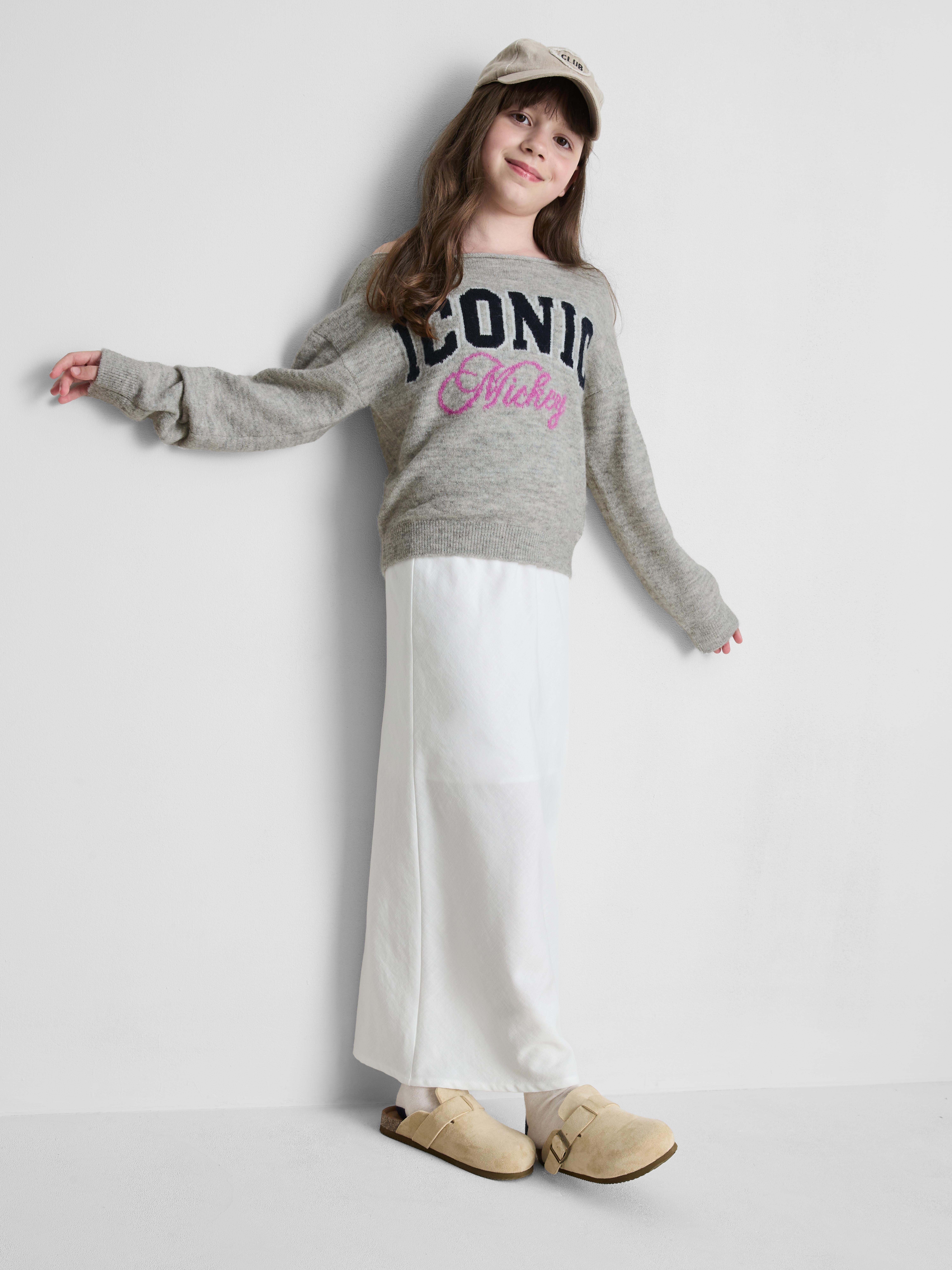 7-15yrs | Disney’s Mickey Mouse Boat Neck Jumper