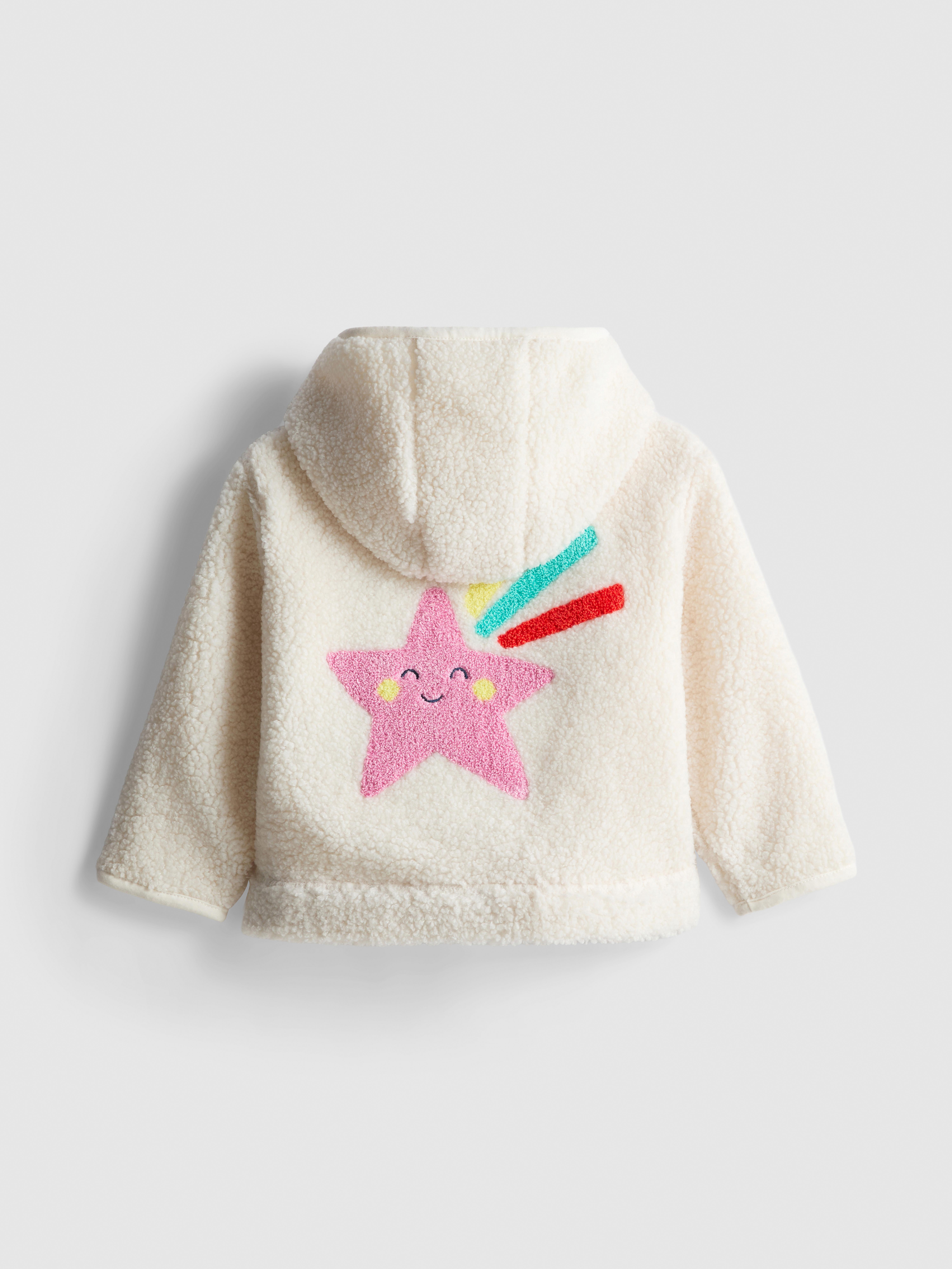 0-18mths | Shooting Star Borg Hooded Jacket