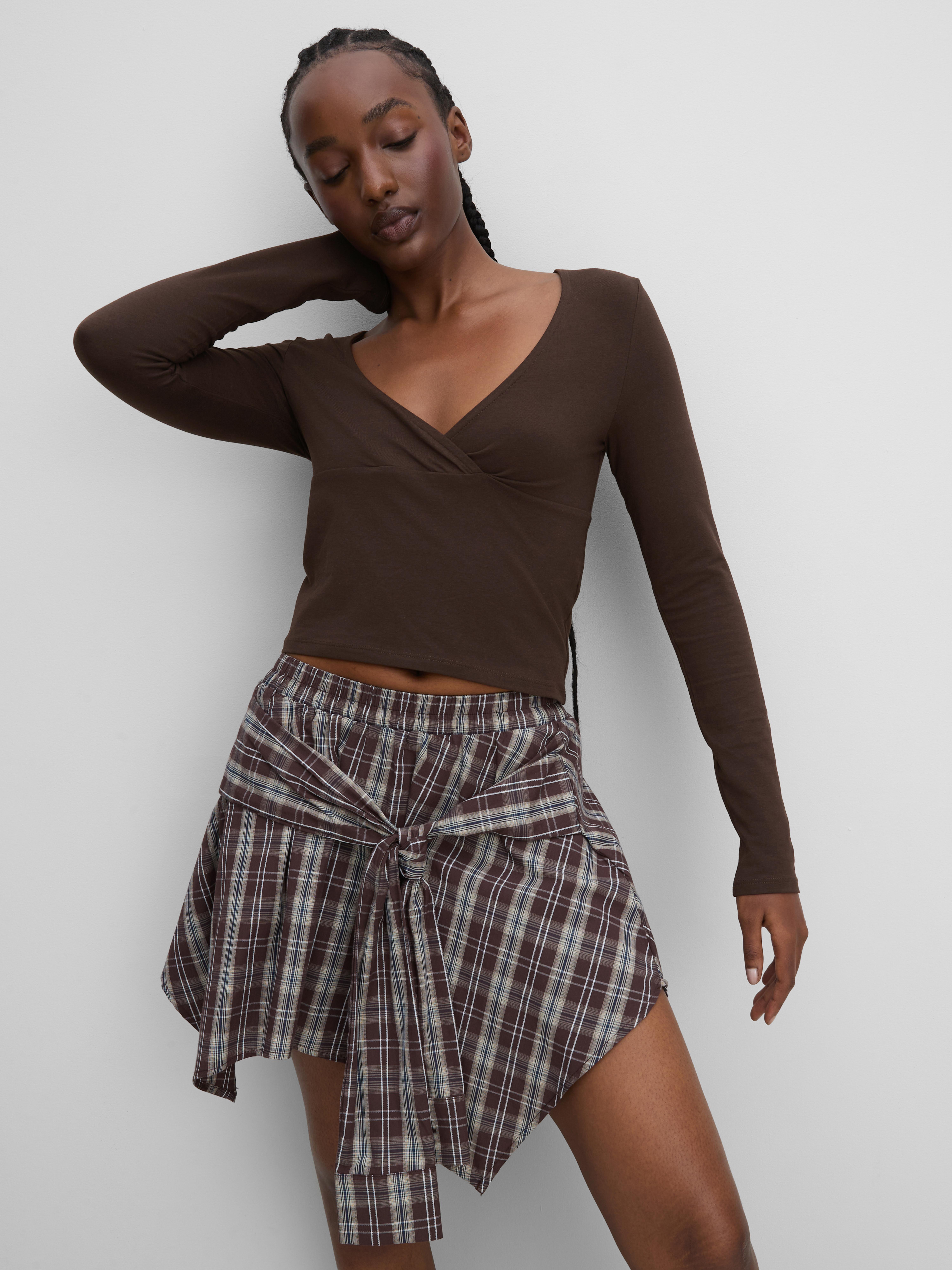 The Primark Scene | Cotton-Rich Long-Sleeve Wrap Top
