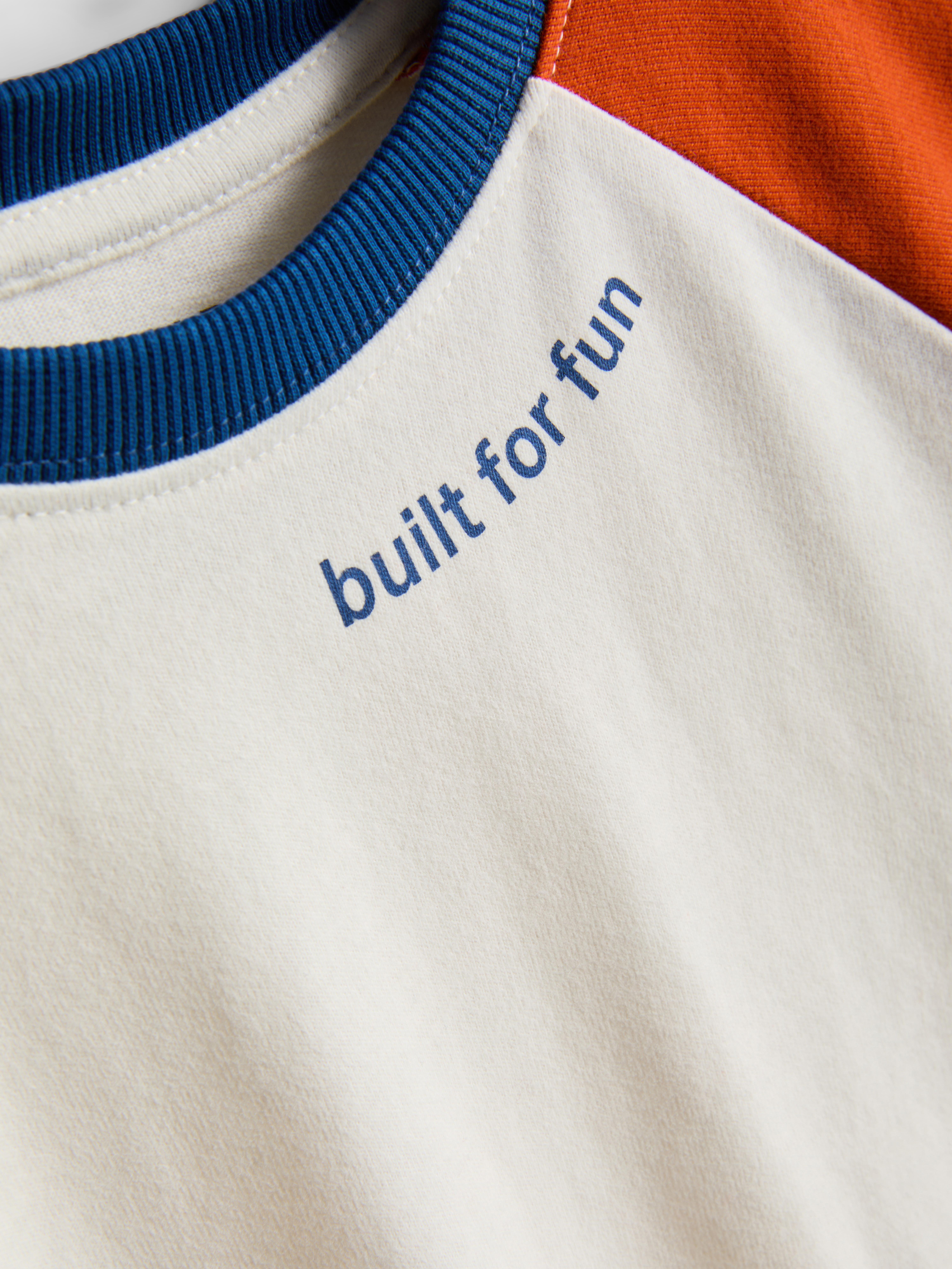 1-9yrs | Pure Cotton Raglan Long Sleeve T-Shirt