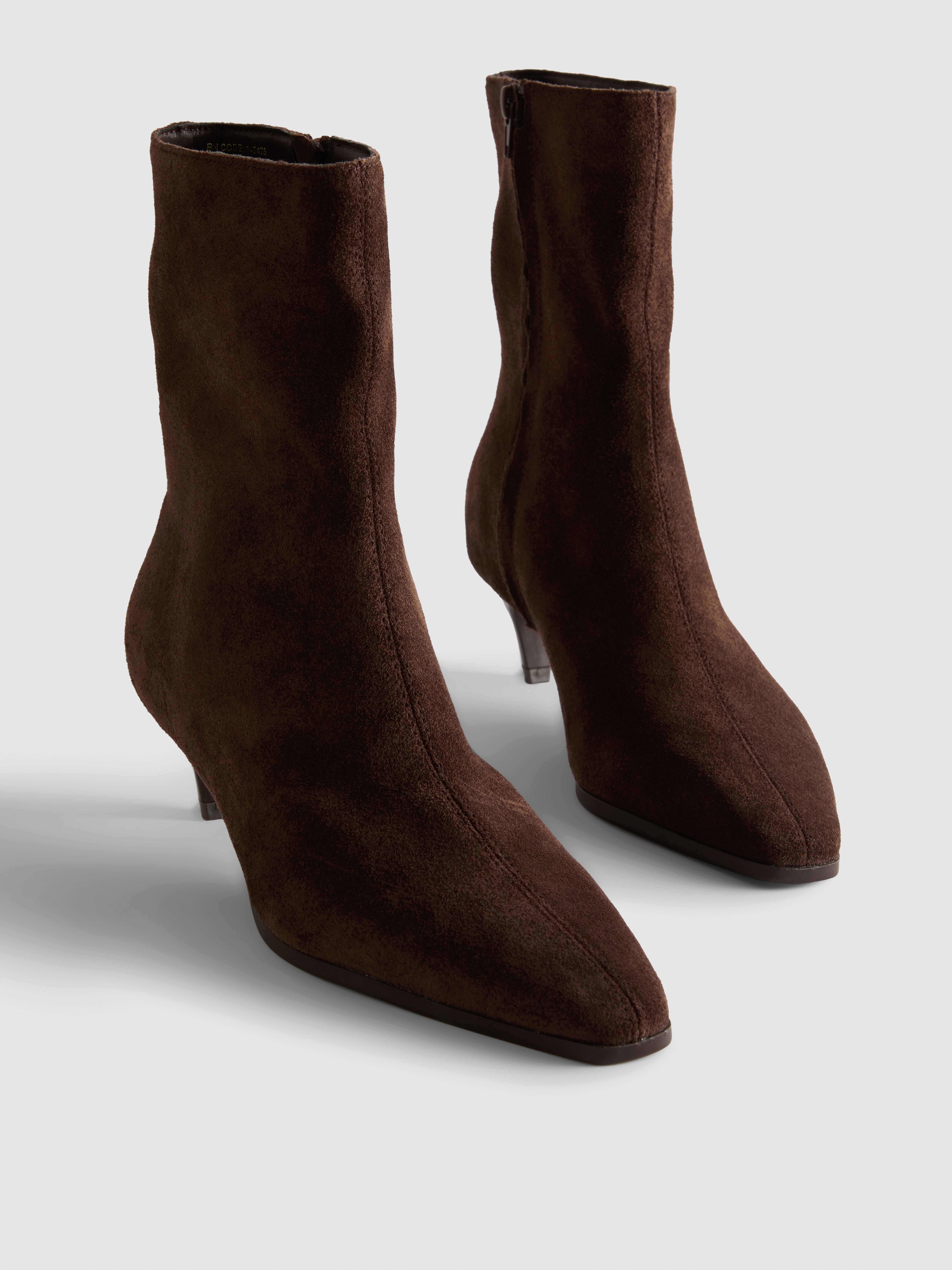 The Edit Suede Ankle Boots
