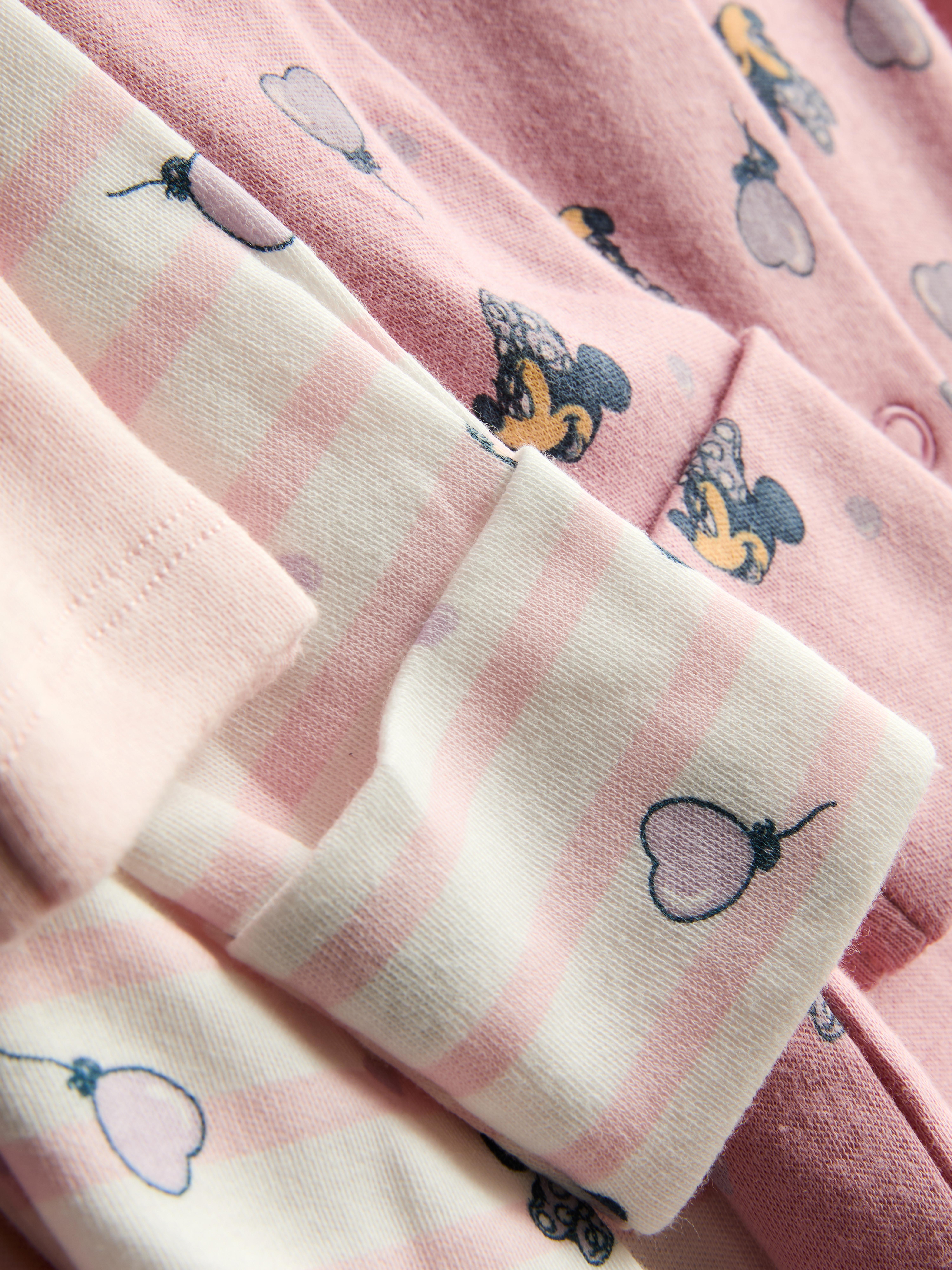 0-24mths | 3pk Disney’s Minnie Mouse Popper Sleepsuits