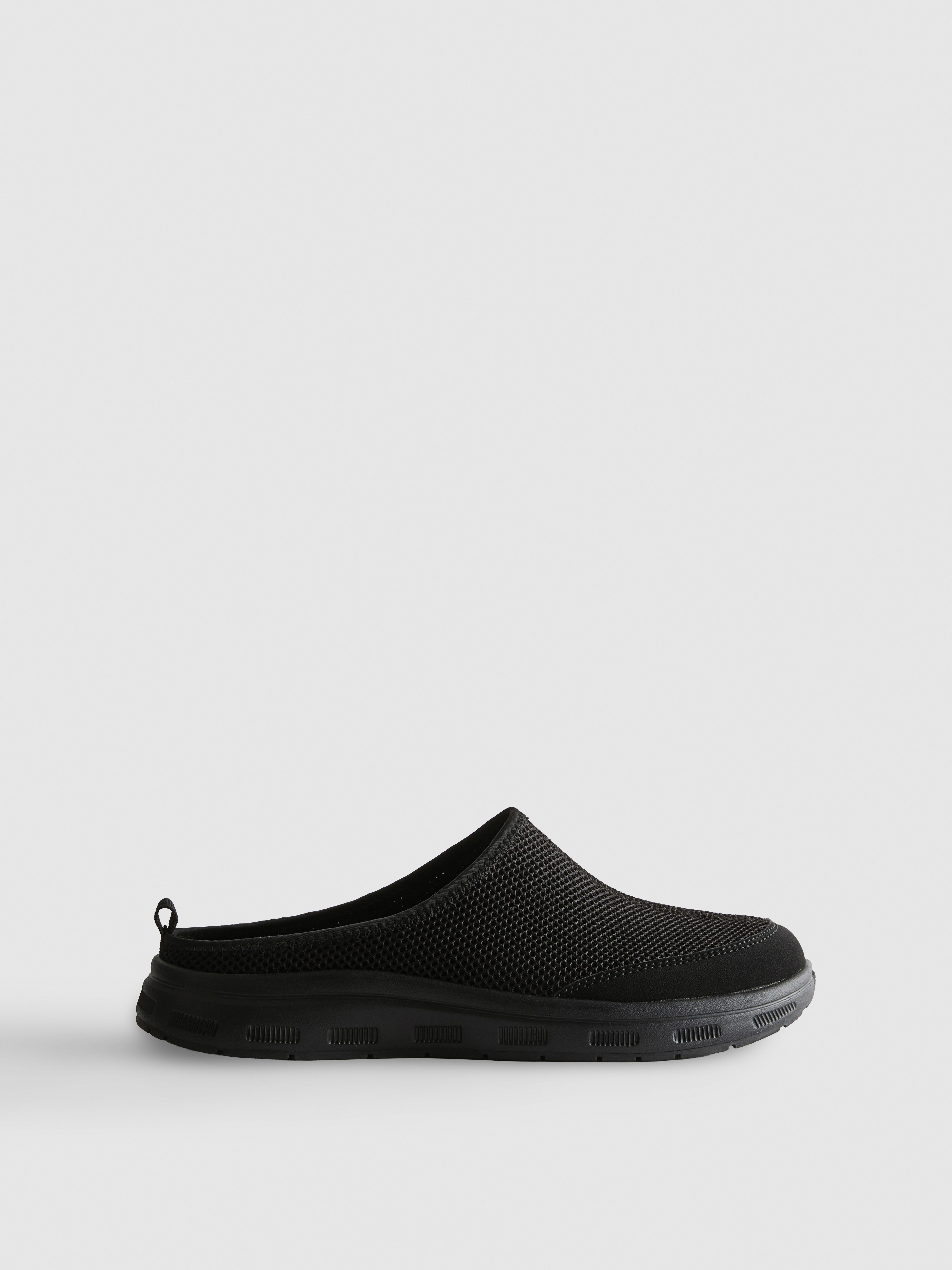 Perforated Slip-On Mules
