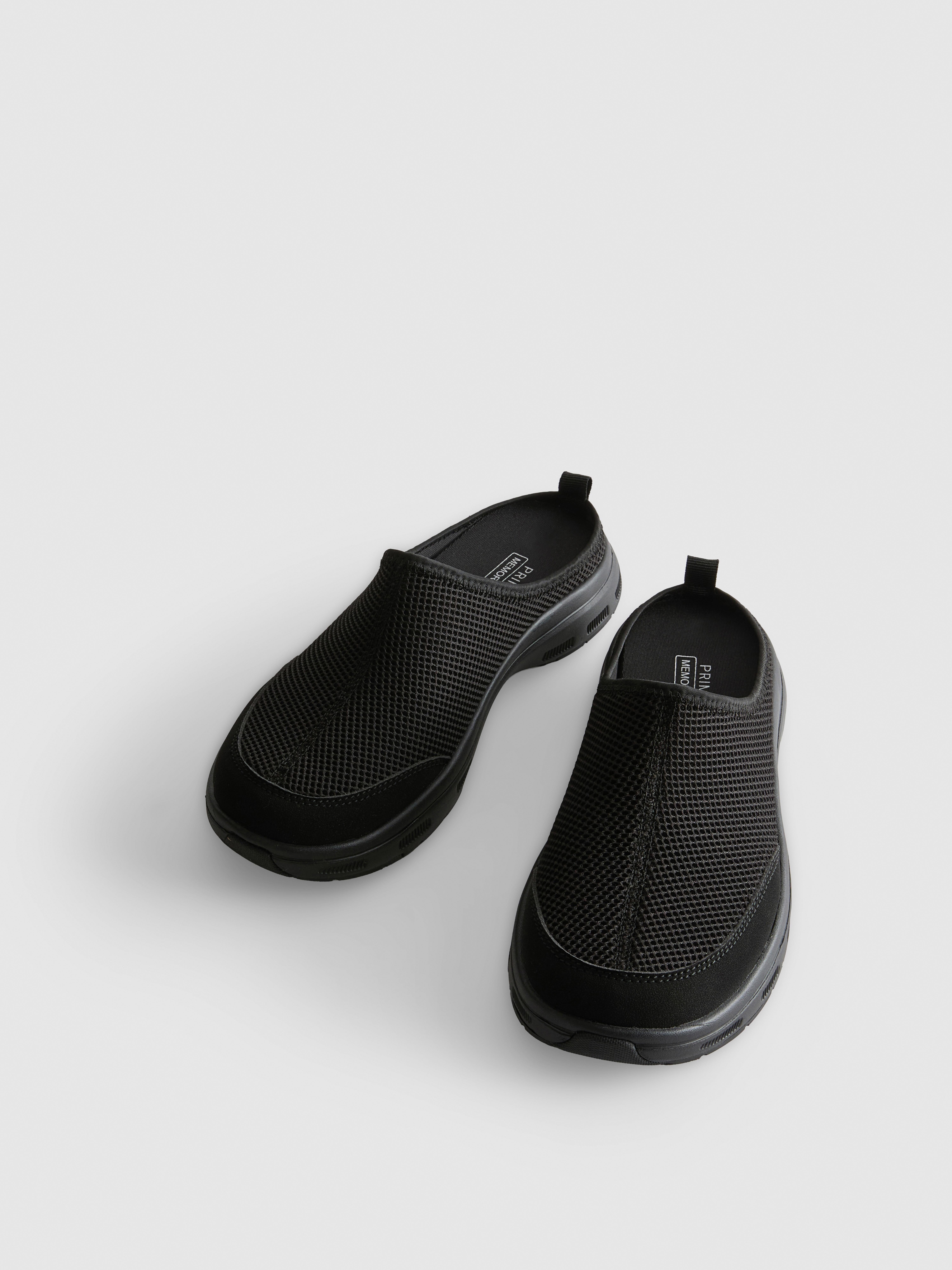 Perforated Slip-On Mules