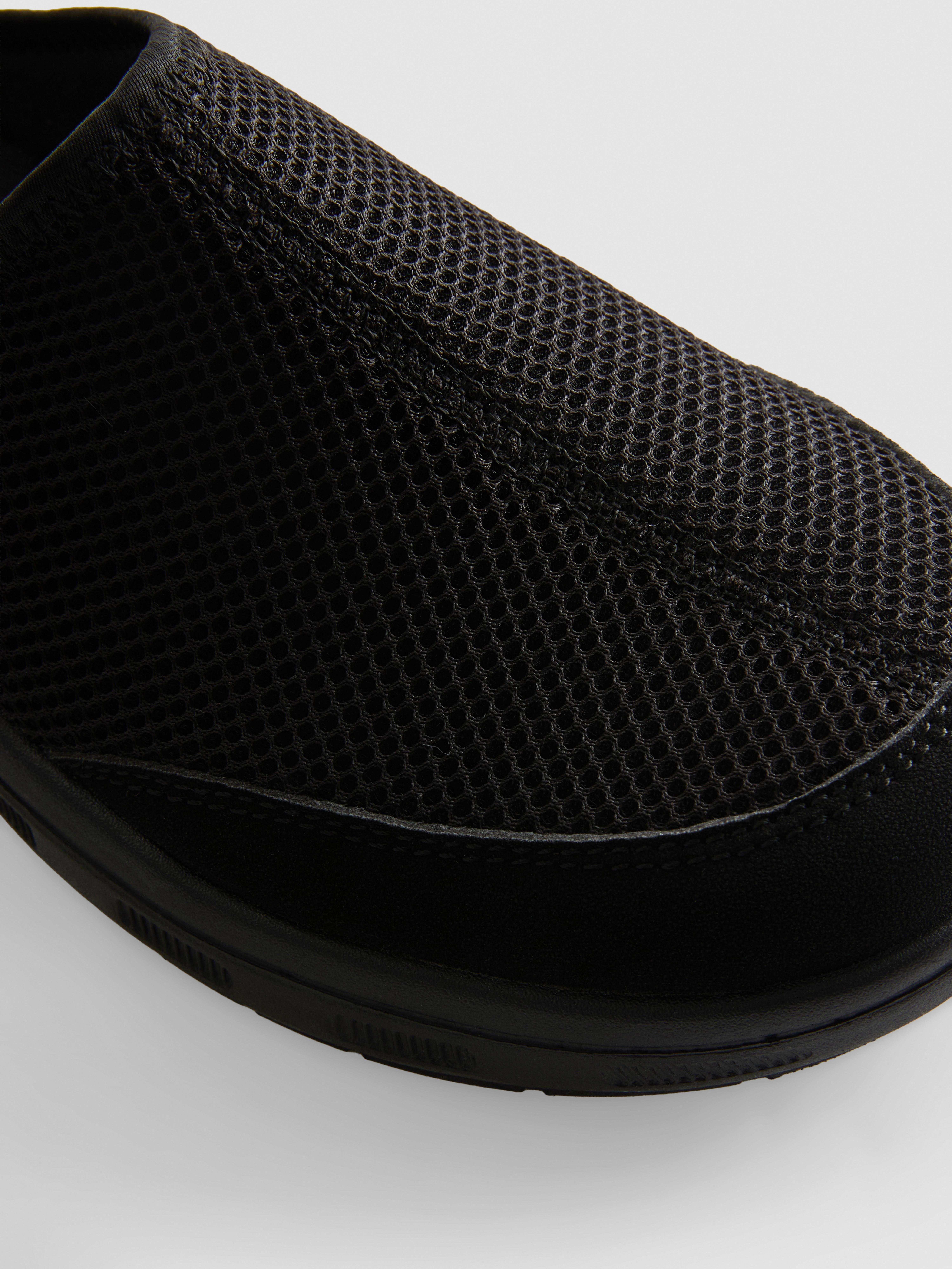 Perforated Slip-On Mules