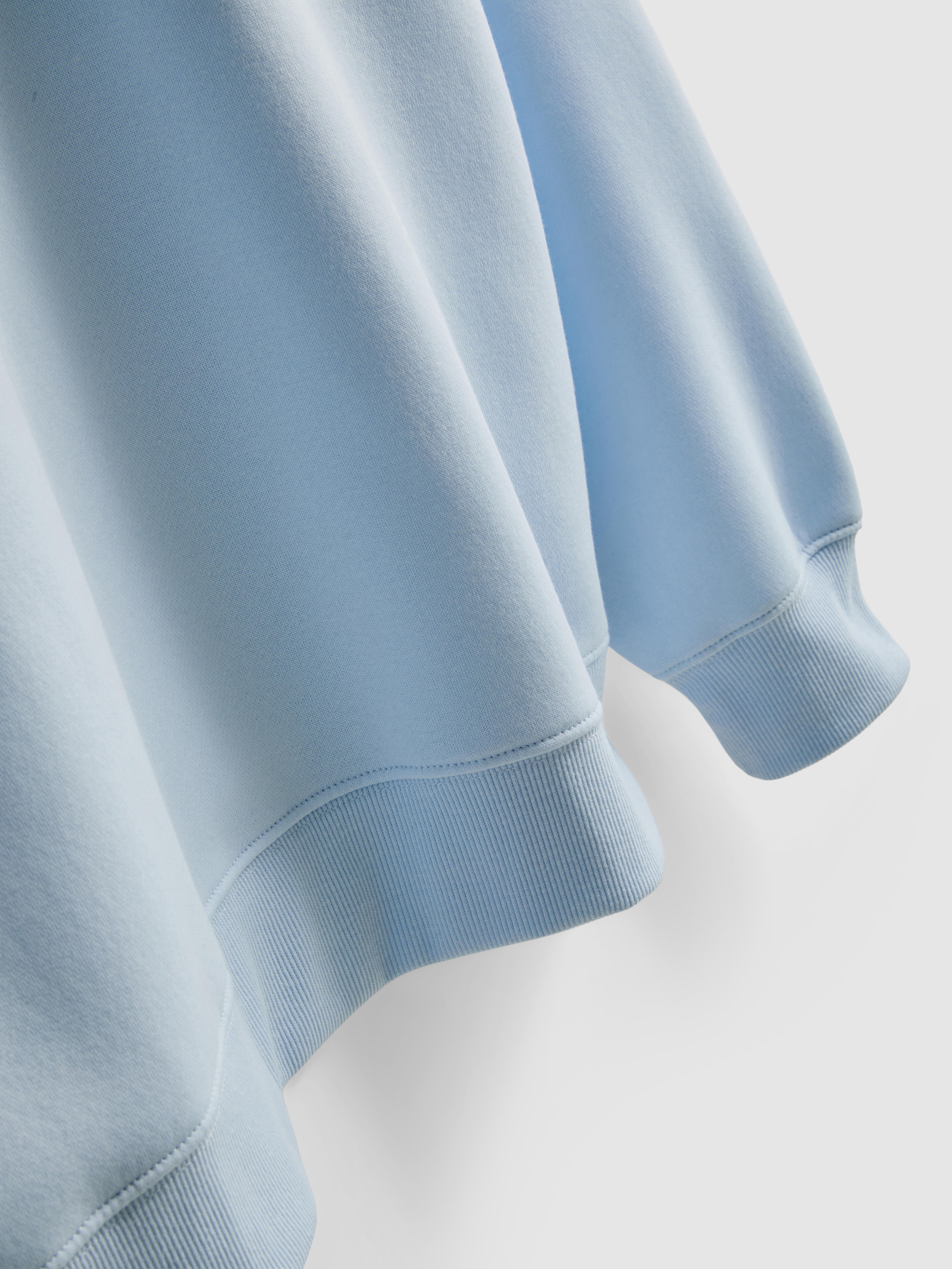 Cotton Blend Relaxed Graphic Sweatshirt