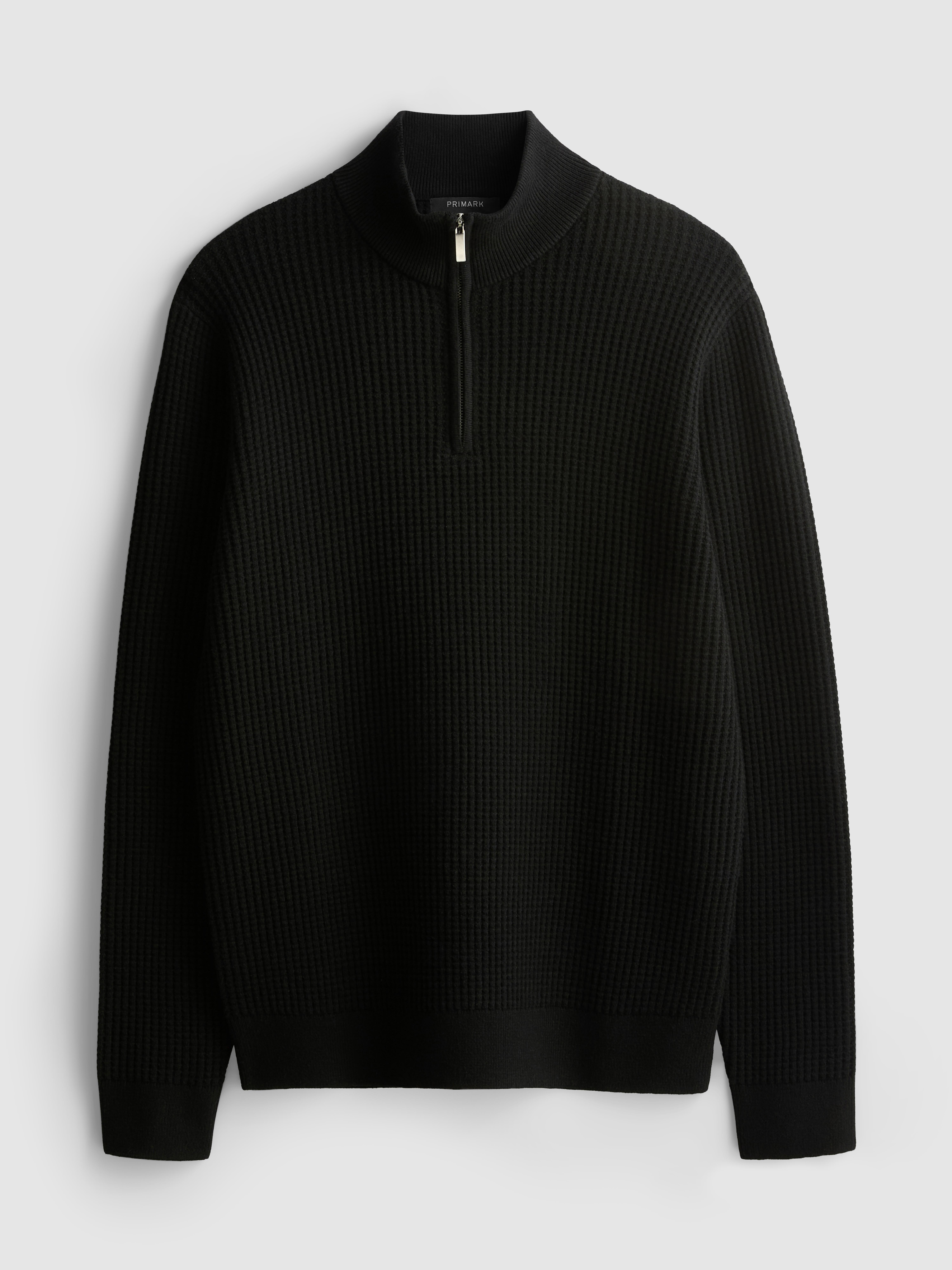 Textured Quarter-Zip Sweater