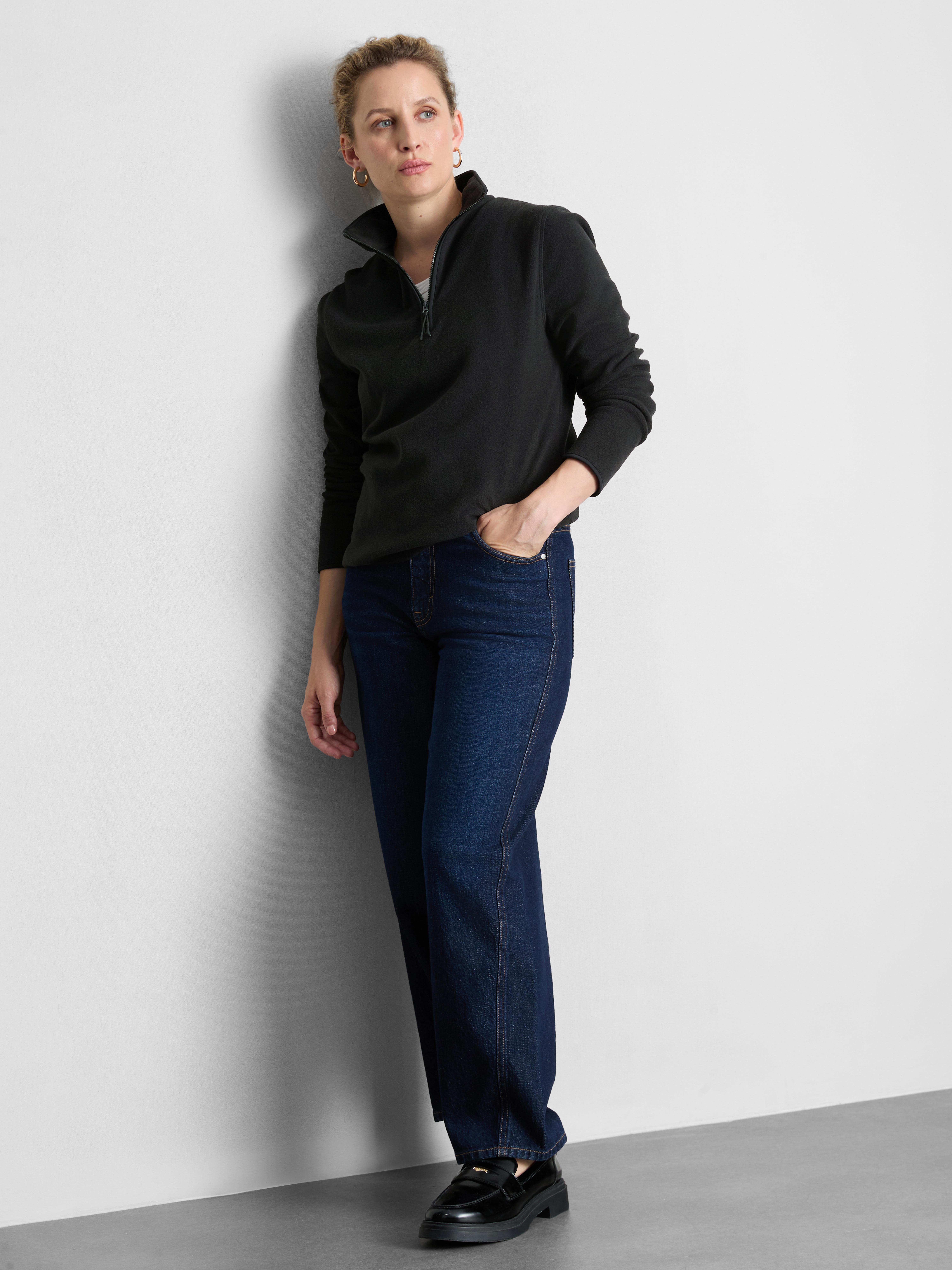 Half-Zip High-Neck Fleece