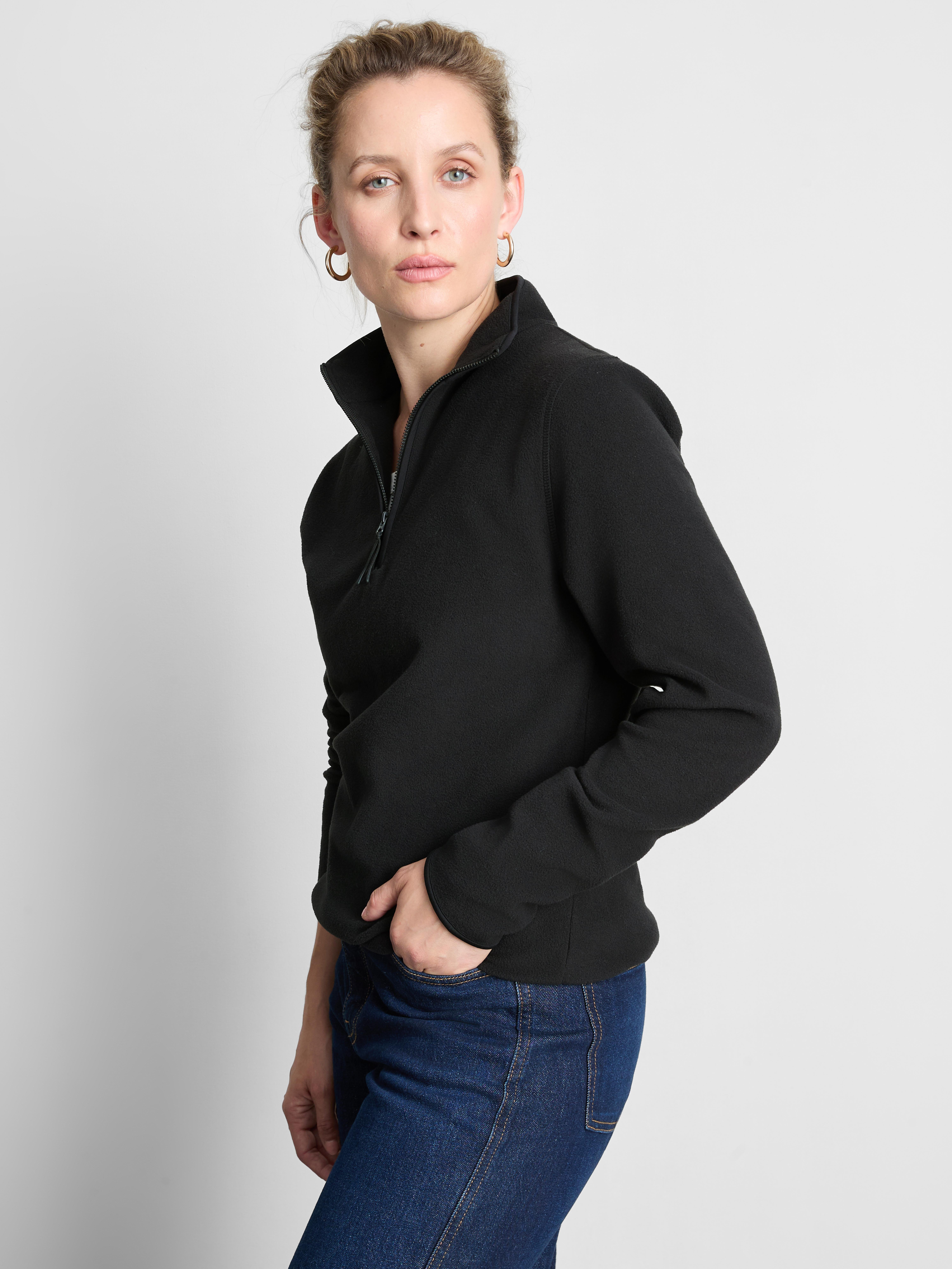 Half-Zip High-Neck Fleece