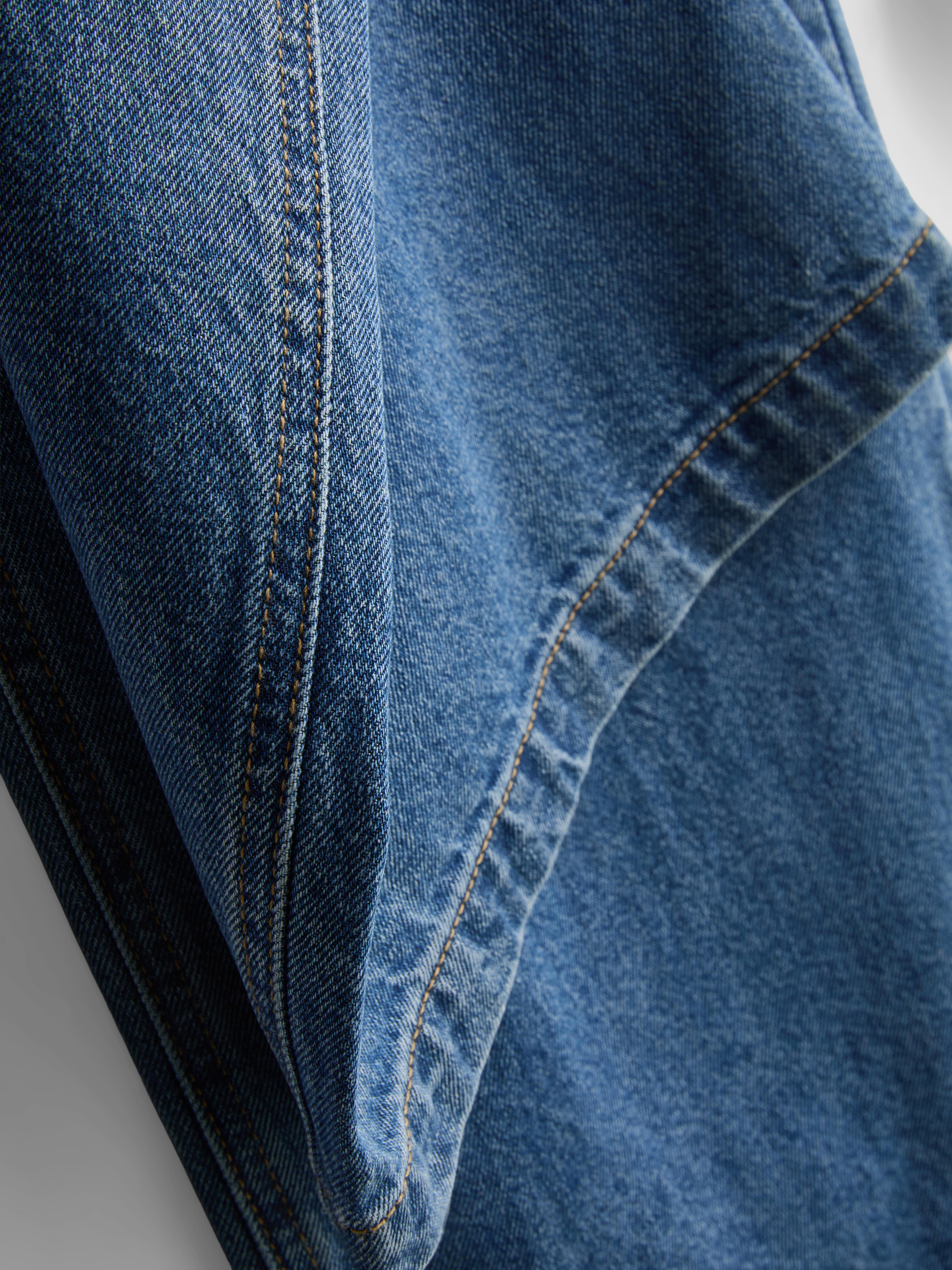Paula Echevarría Cotton Denim Wide Leg Jeans