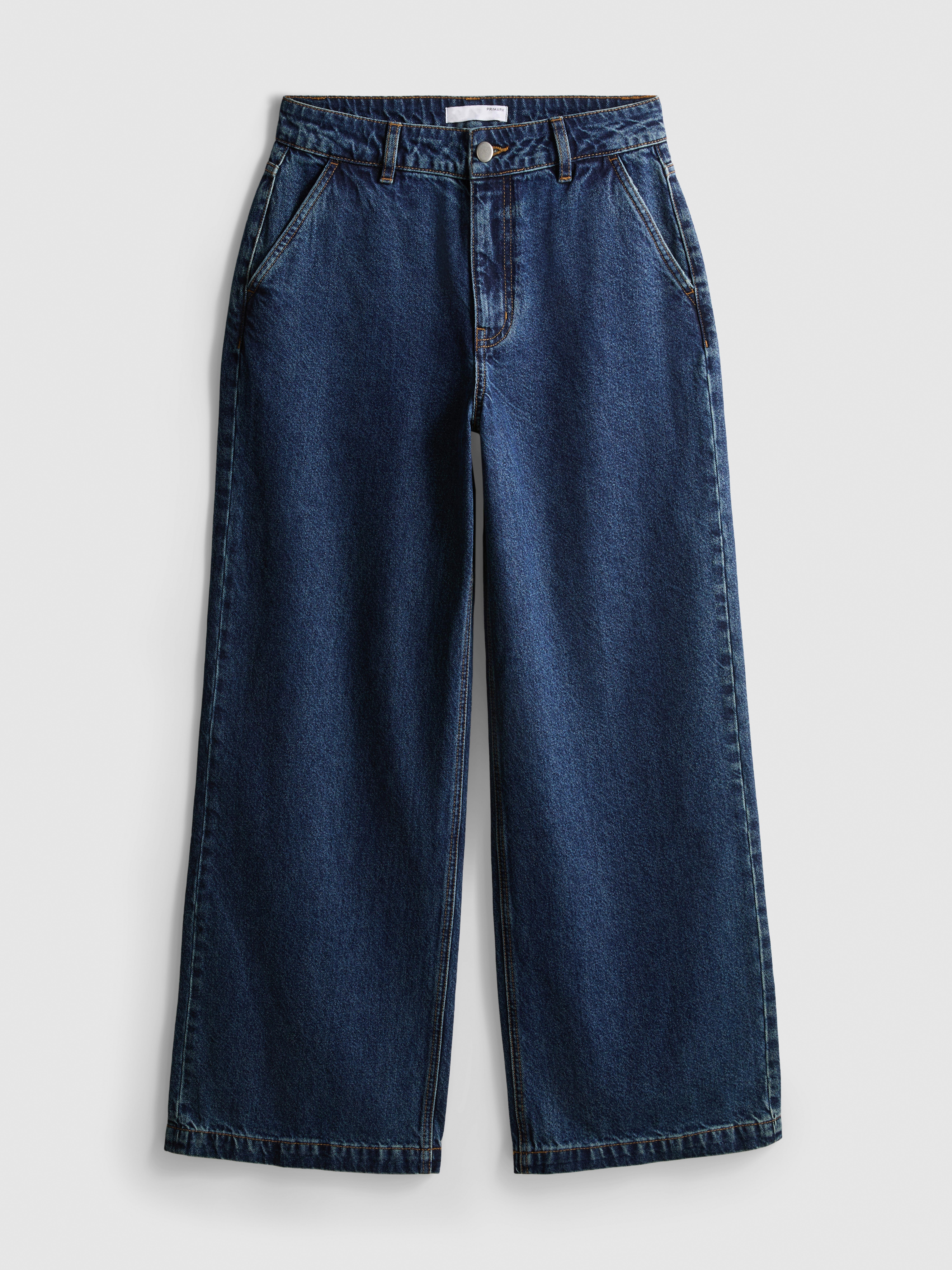Paula Echevarría Cotton Denim Wide-Leg Jeans