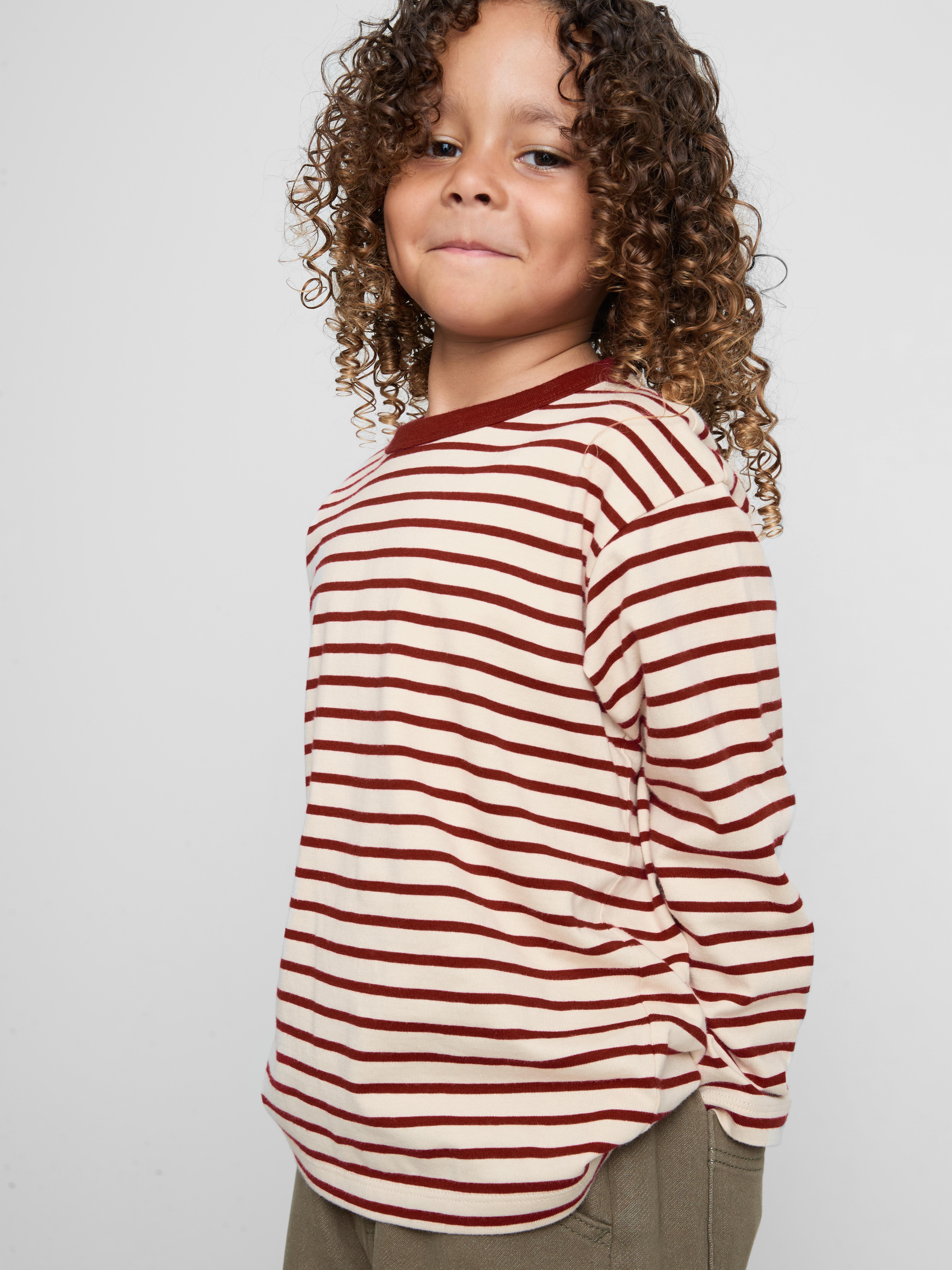 1-9yrs | Pure Cotton Stripe Long-Sleeve T-Shirt