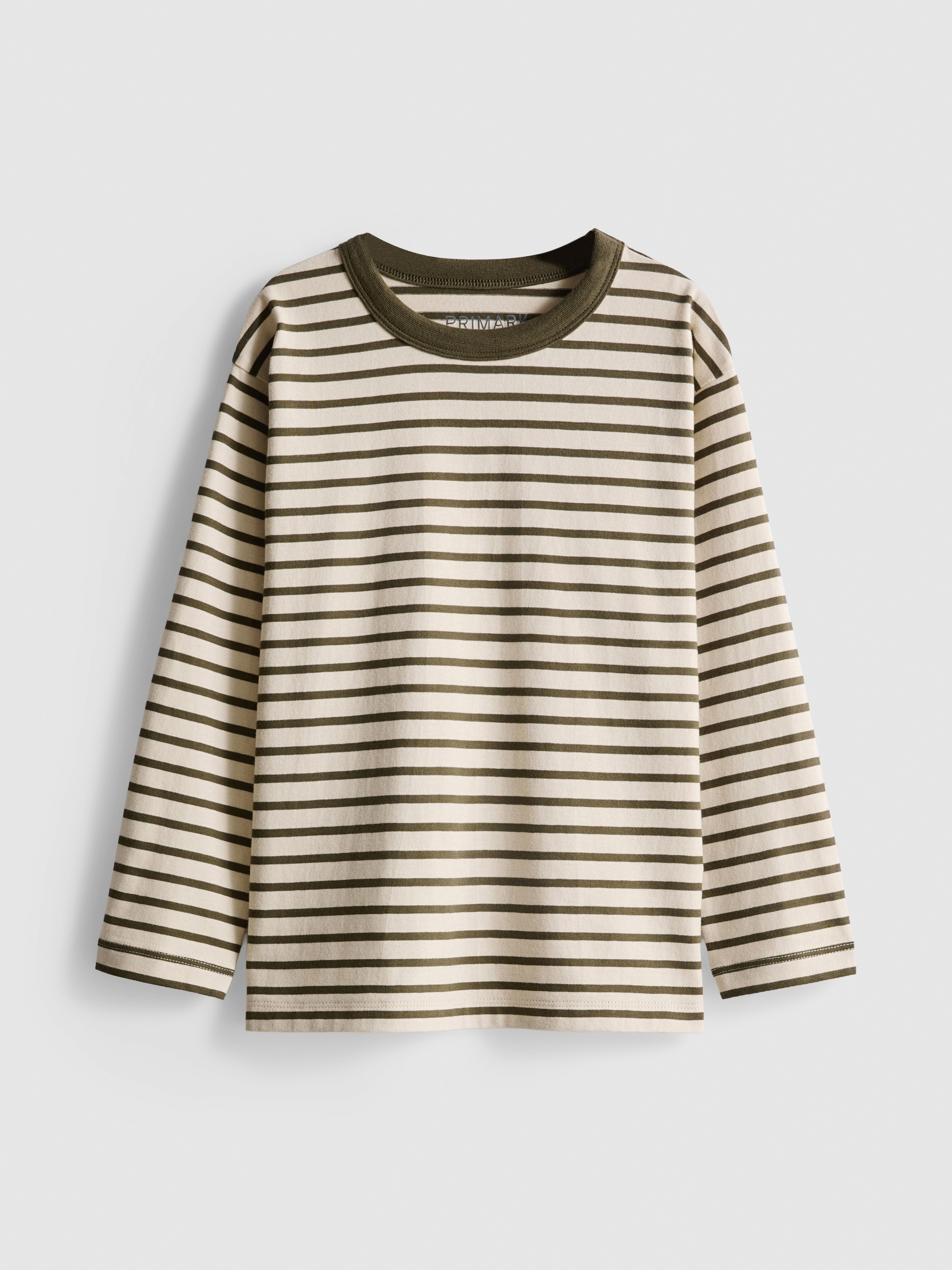 1-9yrs | Pure Cotton Stripe Long Sleeve T-Shirt