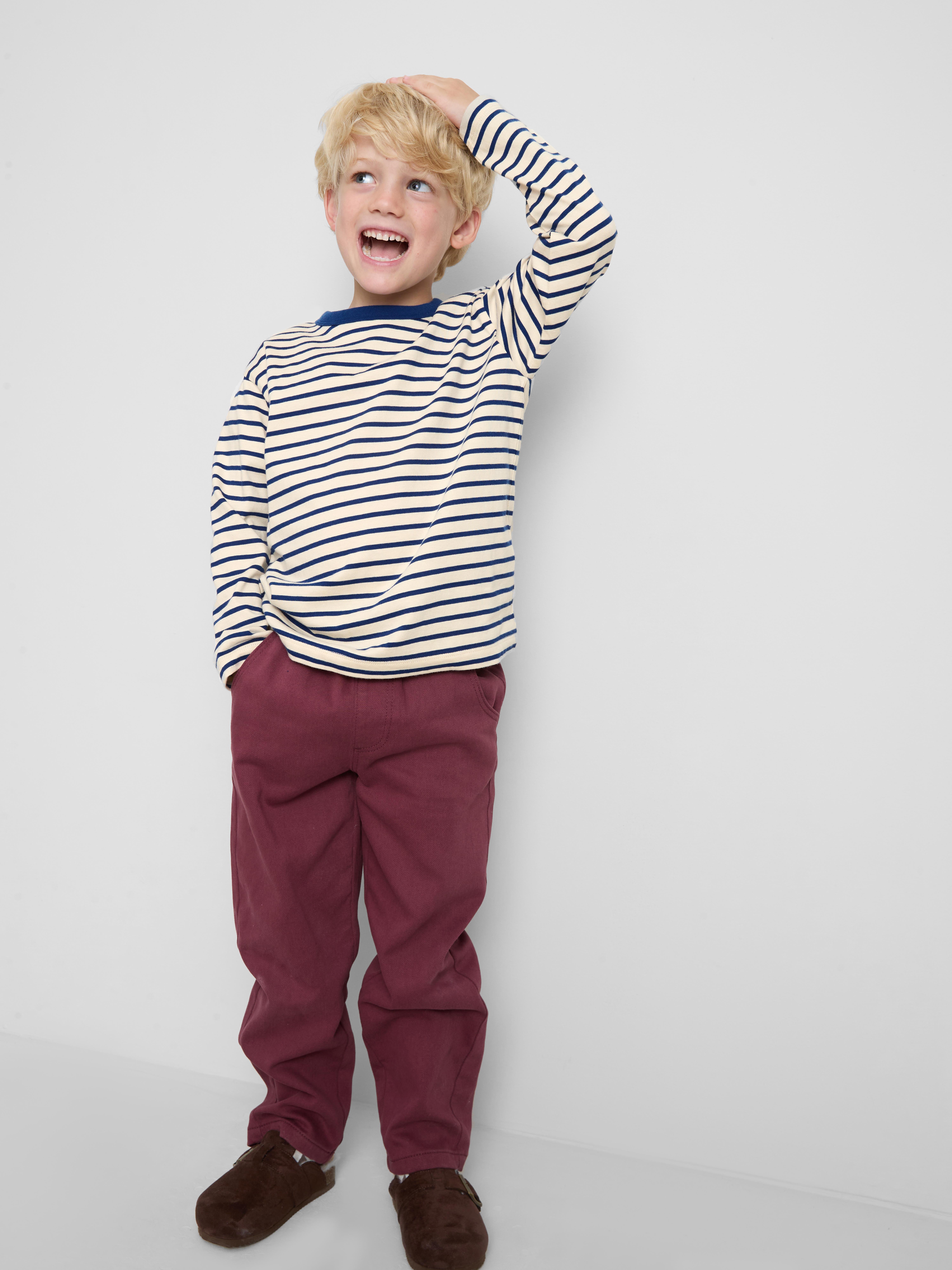 1-9yrs | Pure Cotton Stripe Long-Sleeve T-Shirt