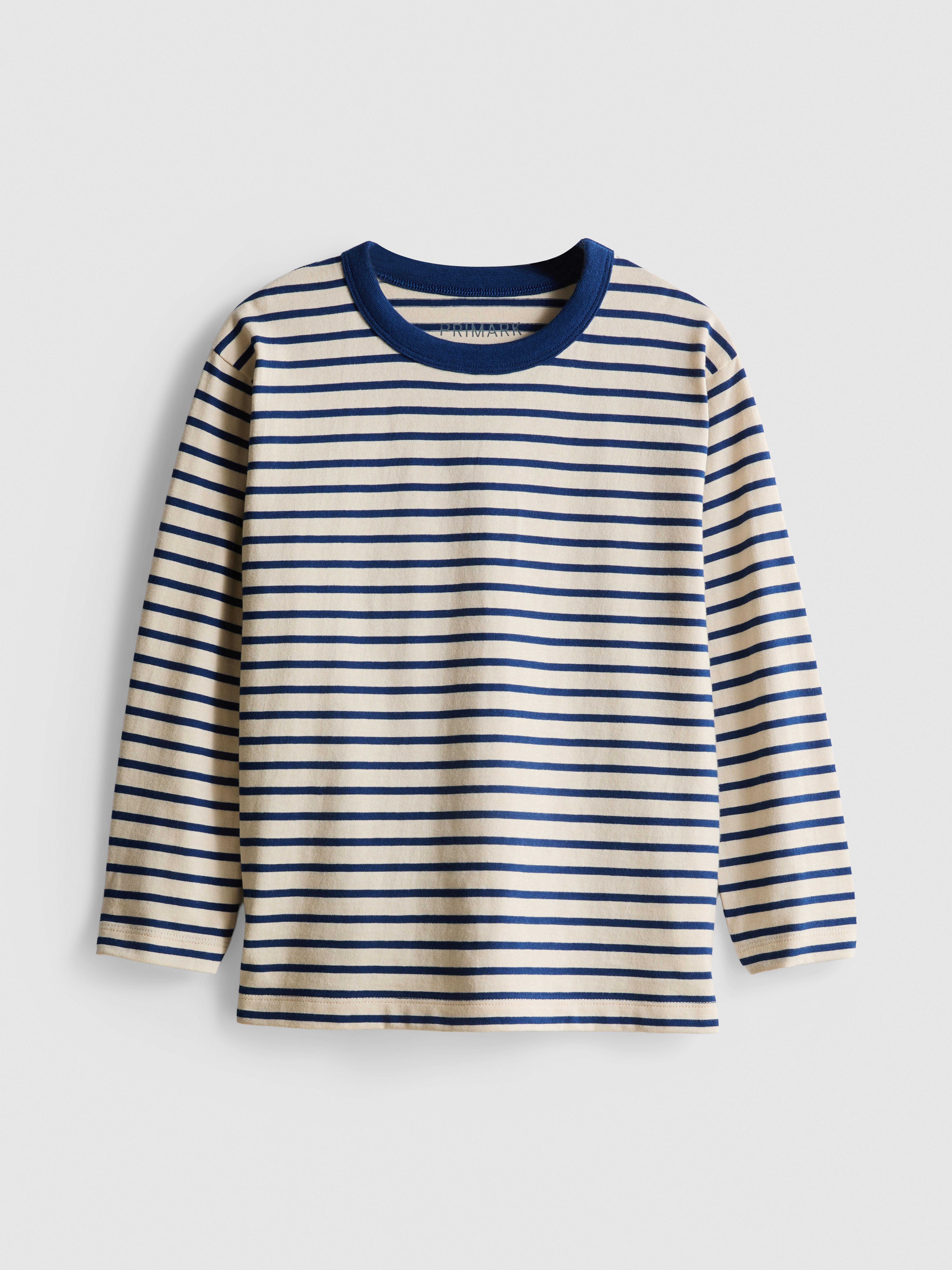 1–9 ans | T-shirt en pur coton à manches longues et rayures