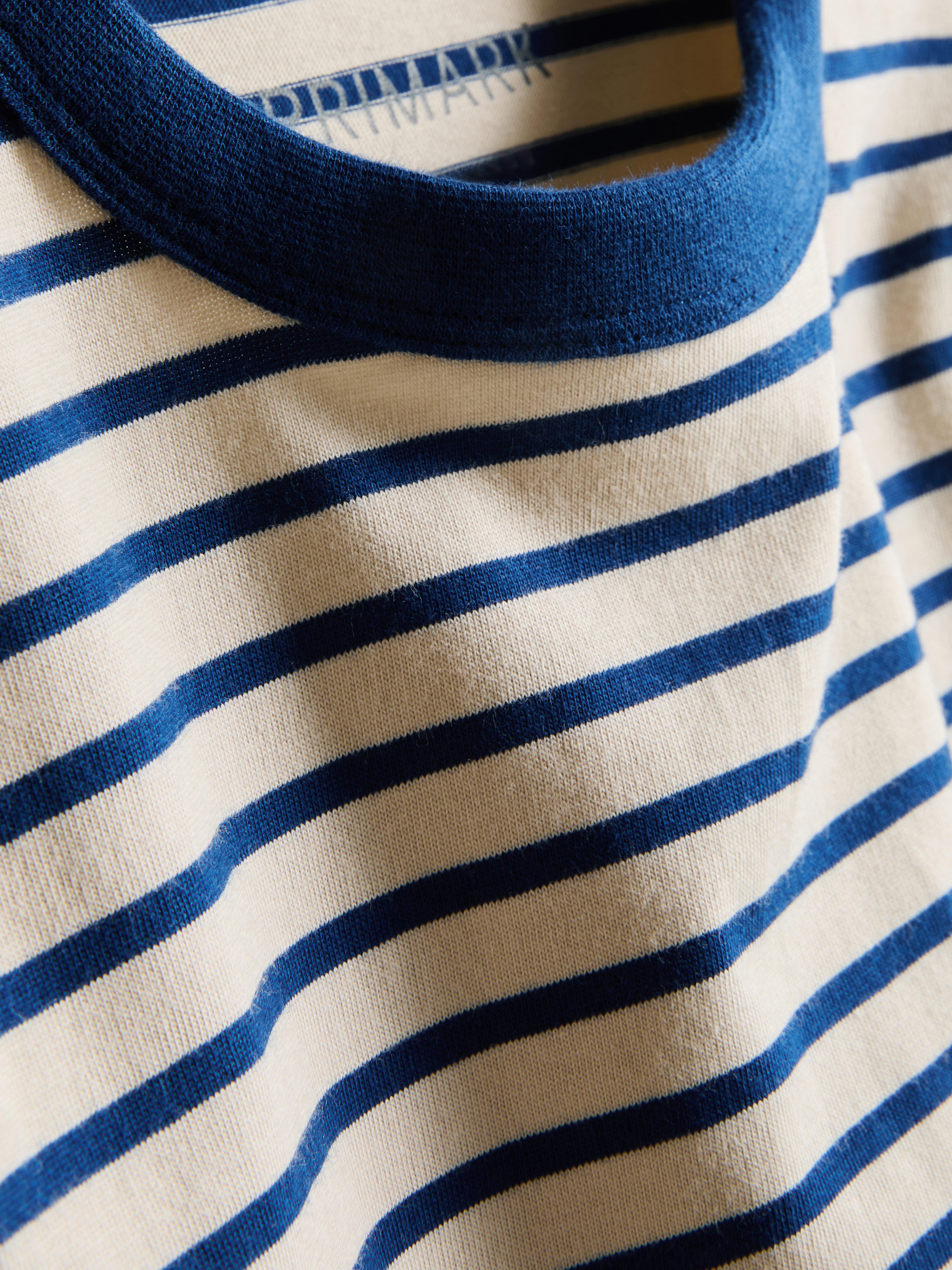 1–9 ans | T-shirt en pur coton à manches longues et rayures