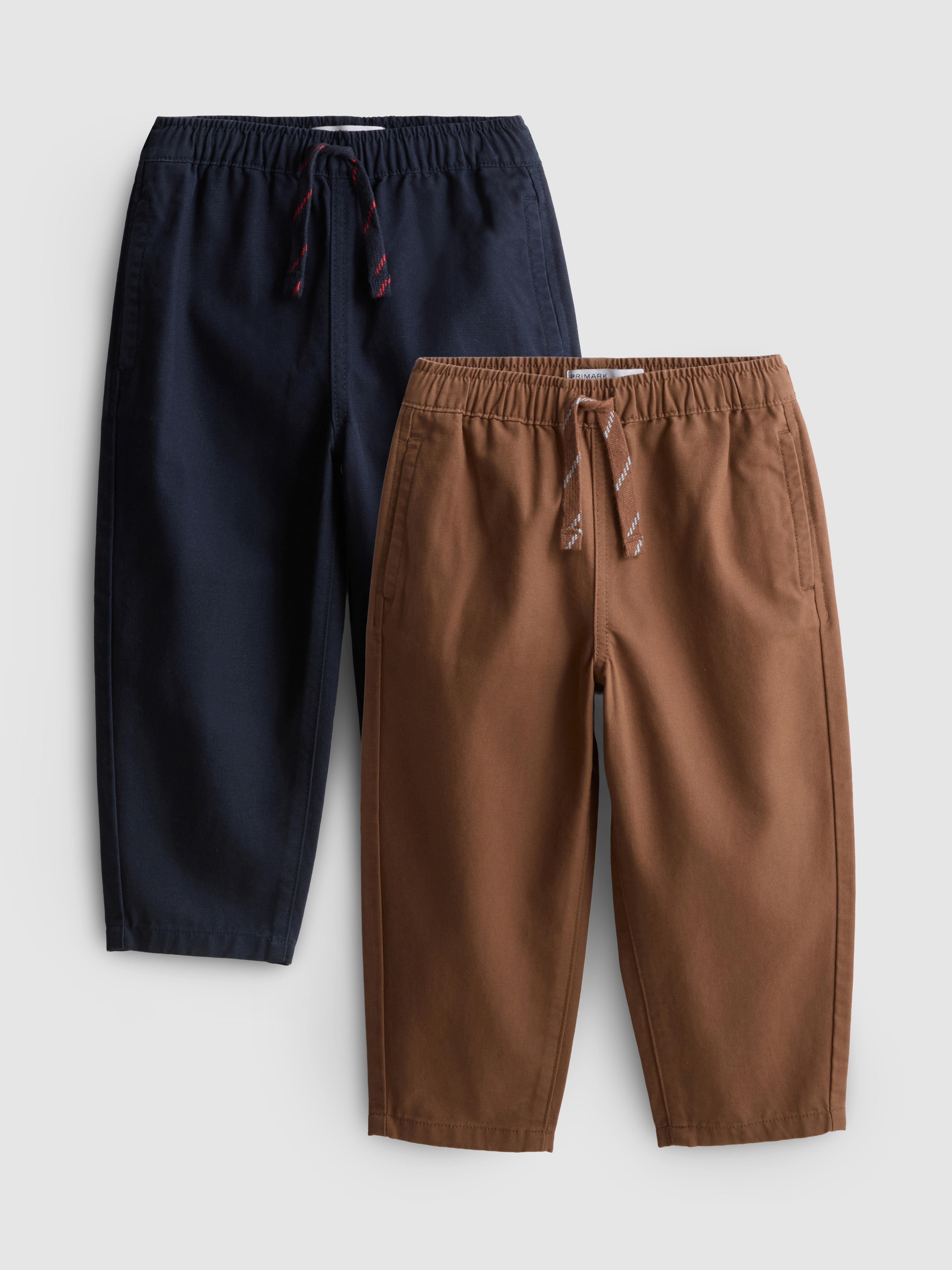 1–9 Jahre | Hosen aus reiner Baumwolle, 2er-Pack