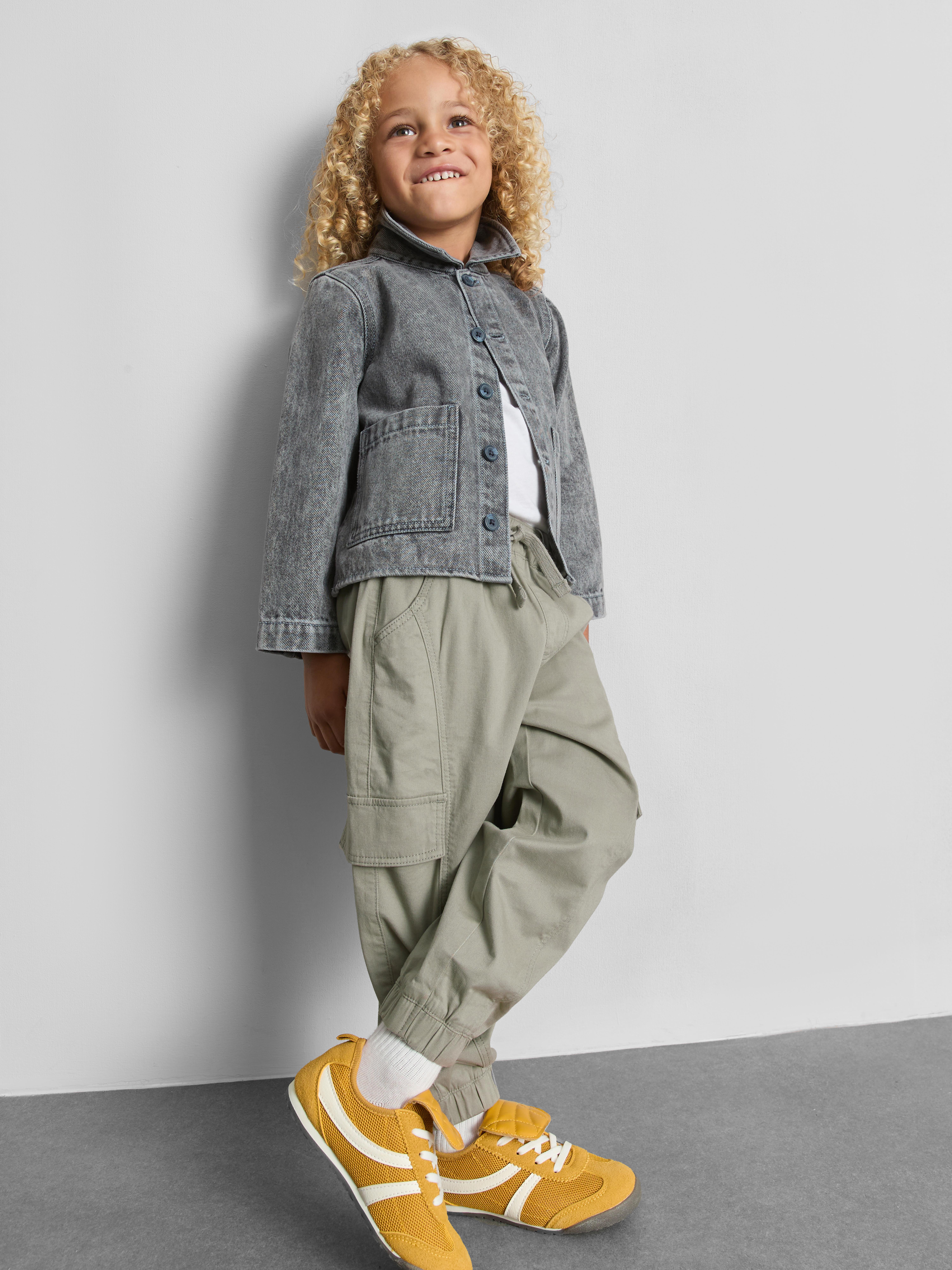 1-7yrs | Cotton-Rich Cuffed Cargo Pants
