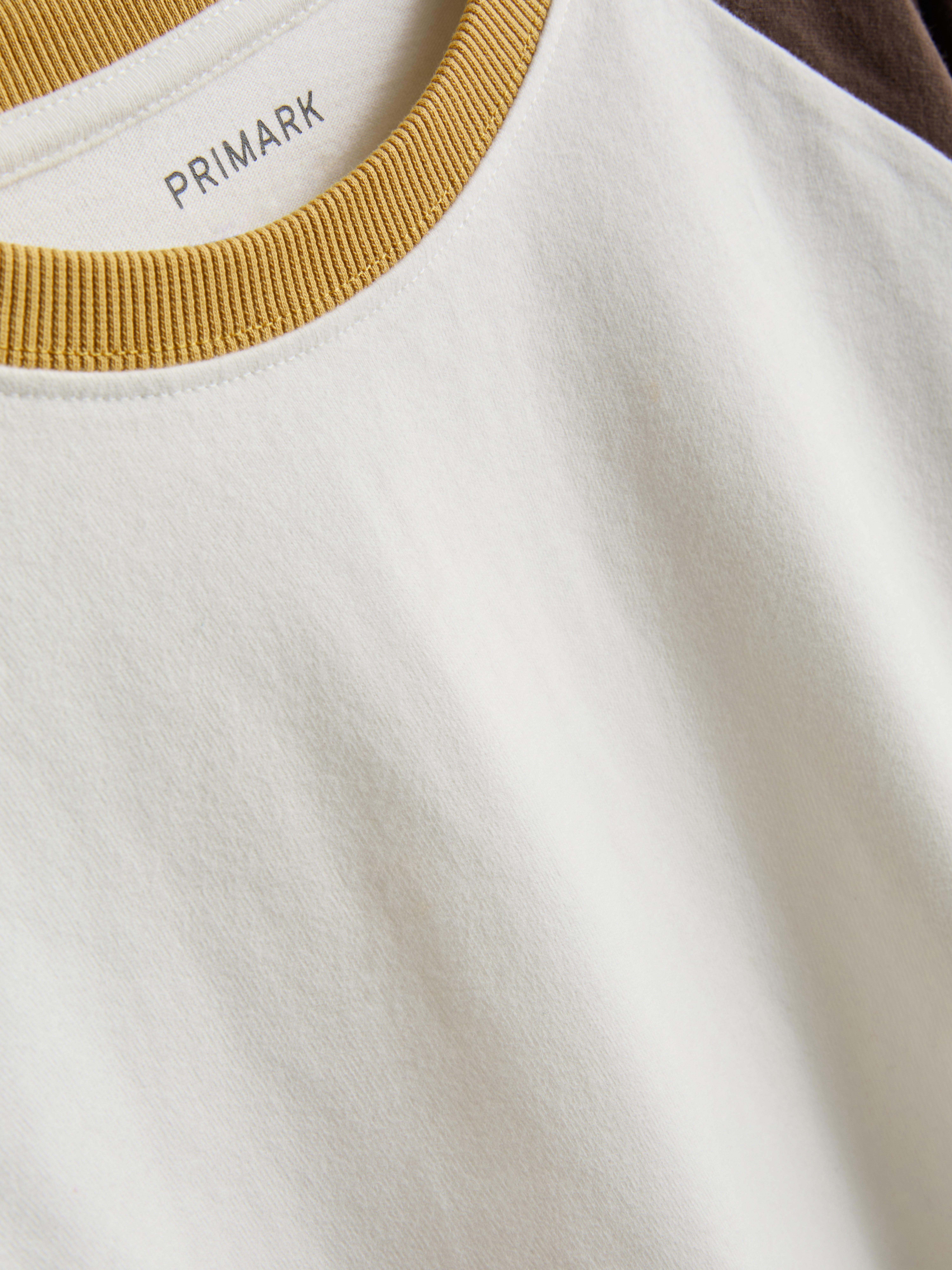 7-15yrs | Pure Cotton Raglan Long Sleeve T-Shirt