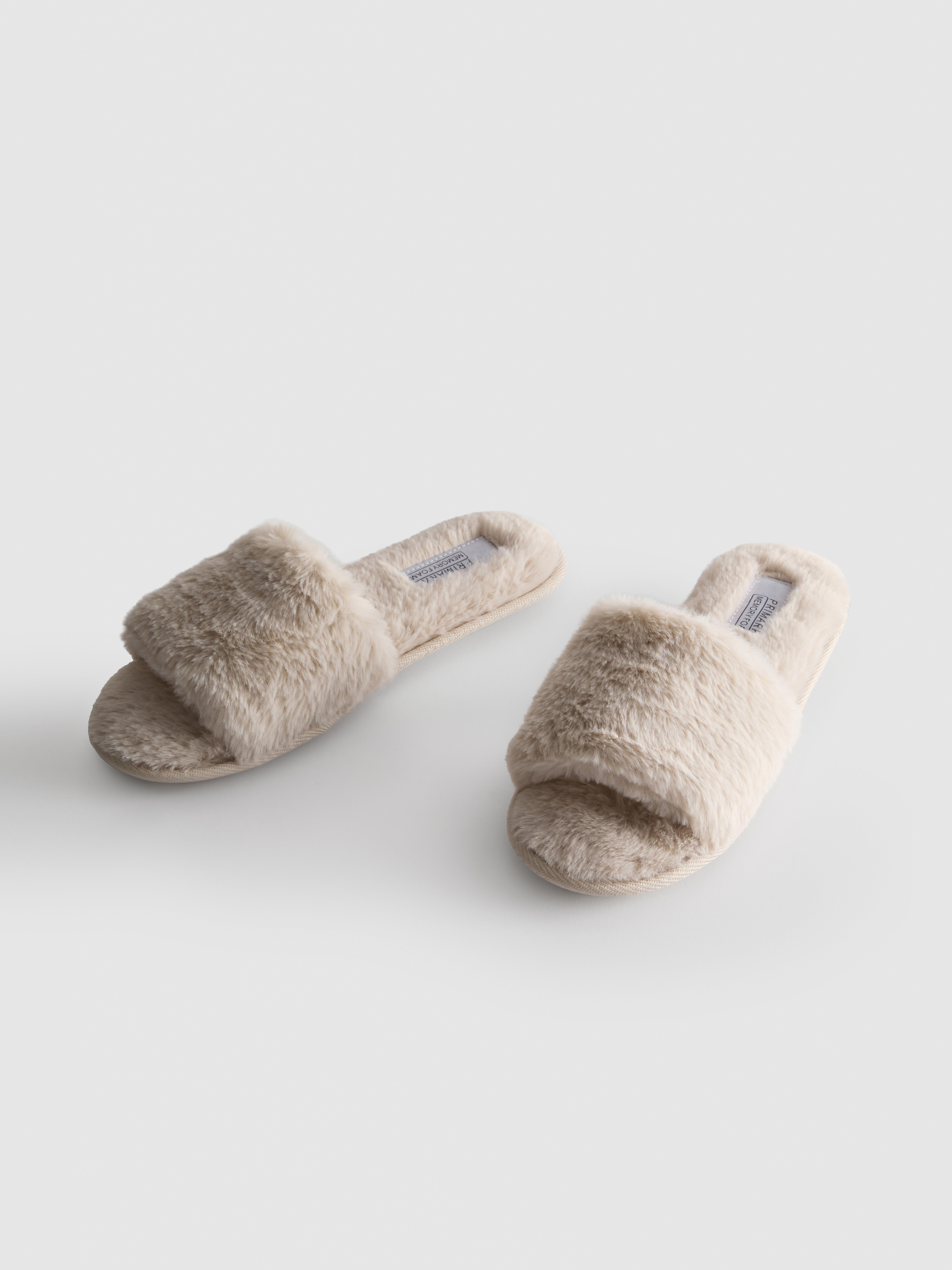 Faux Fur Mule Slippers