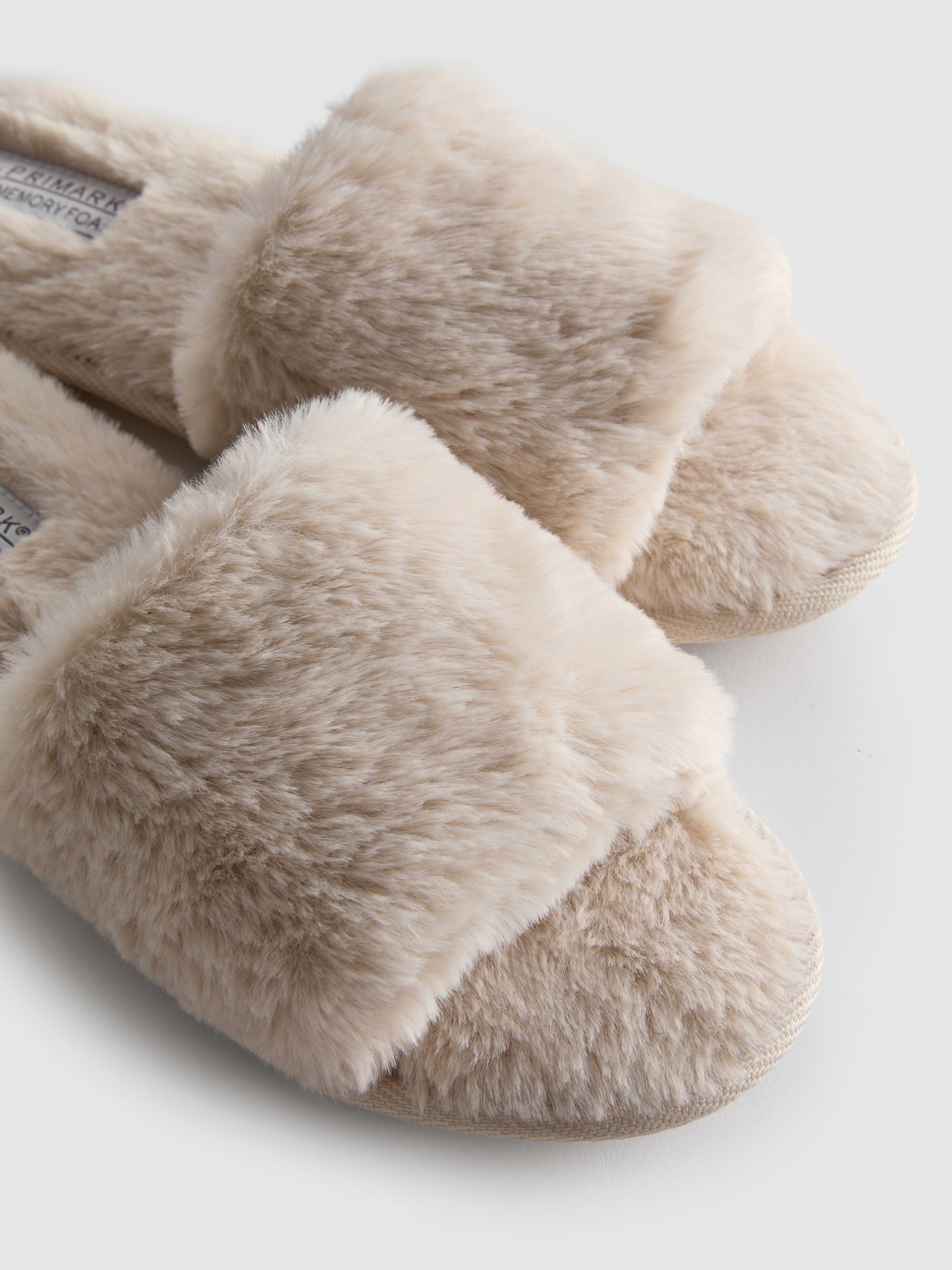 Faux Fur Mule Slippers