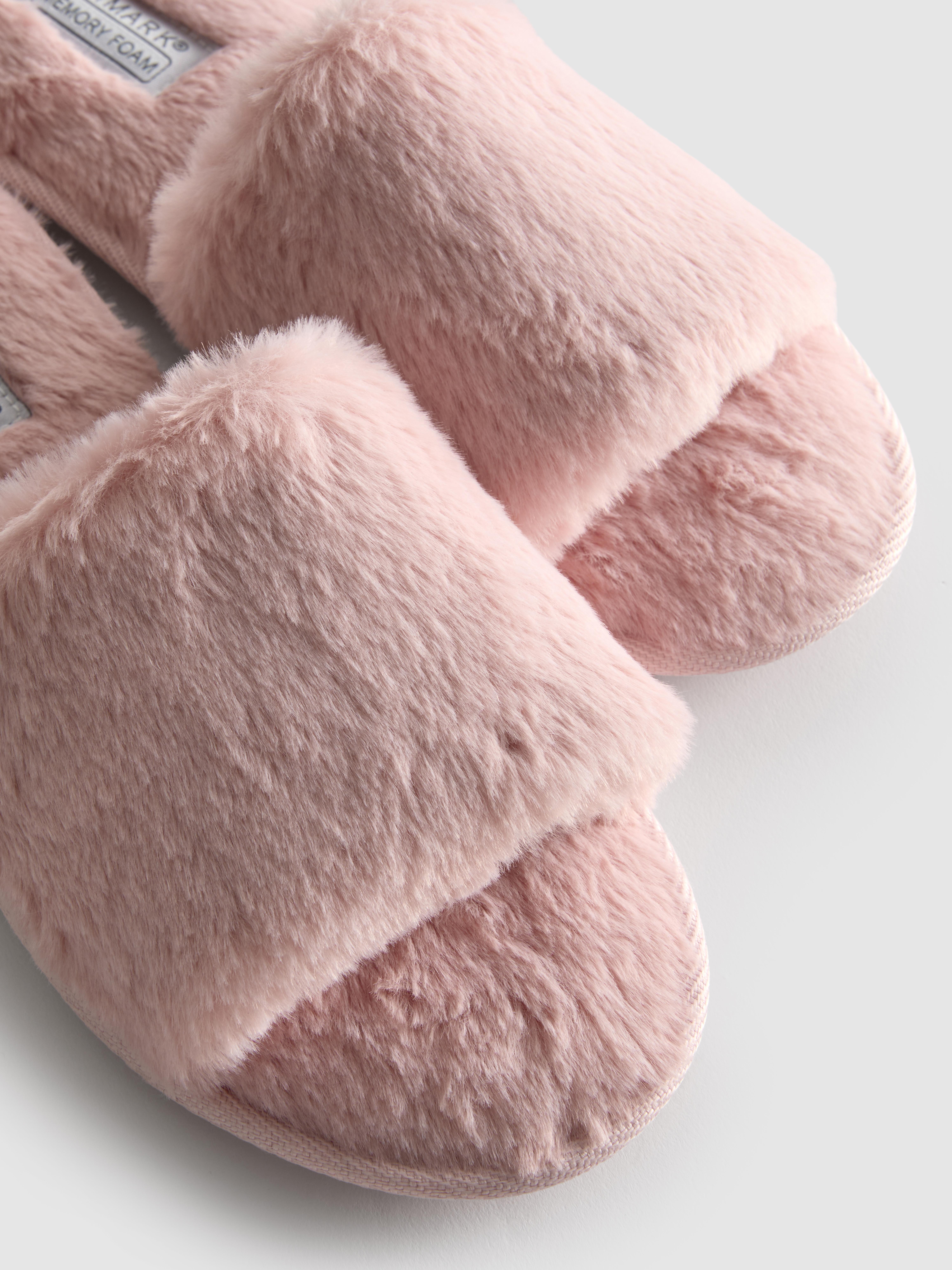 Faux Fur Mule Slippers