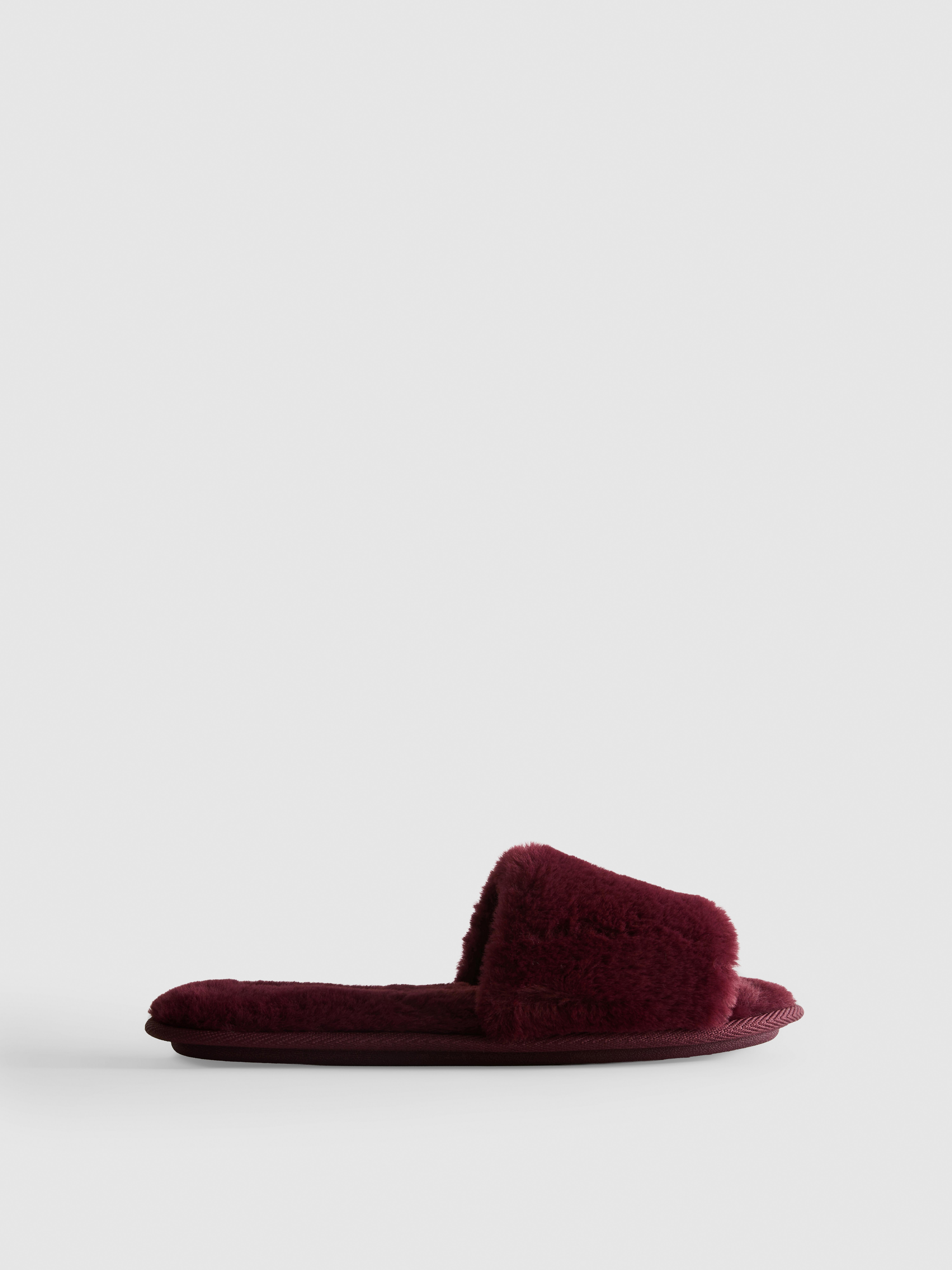 Faux Fur Mule Slippers