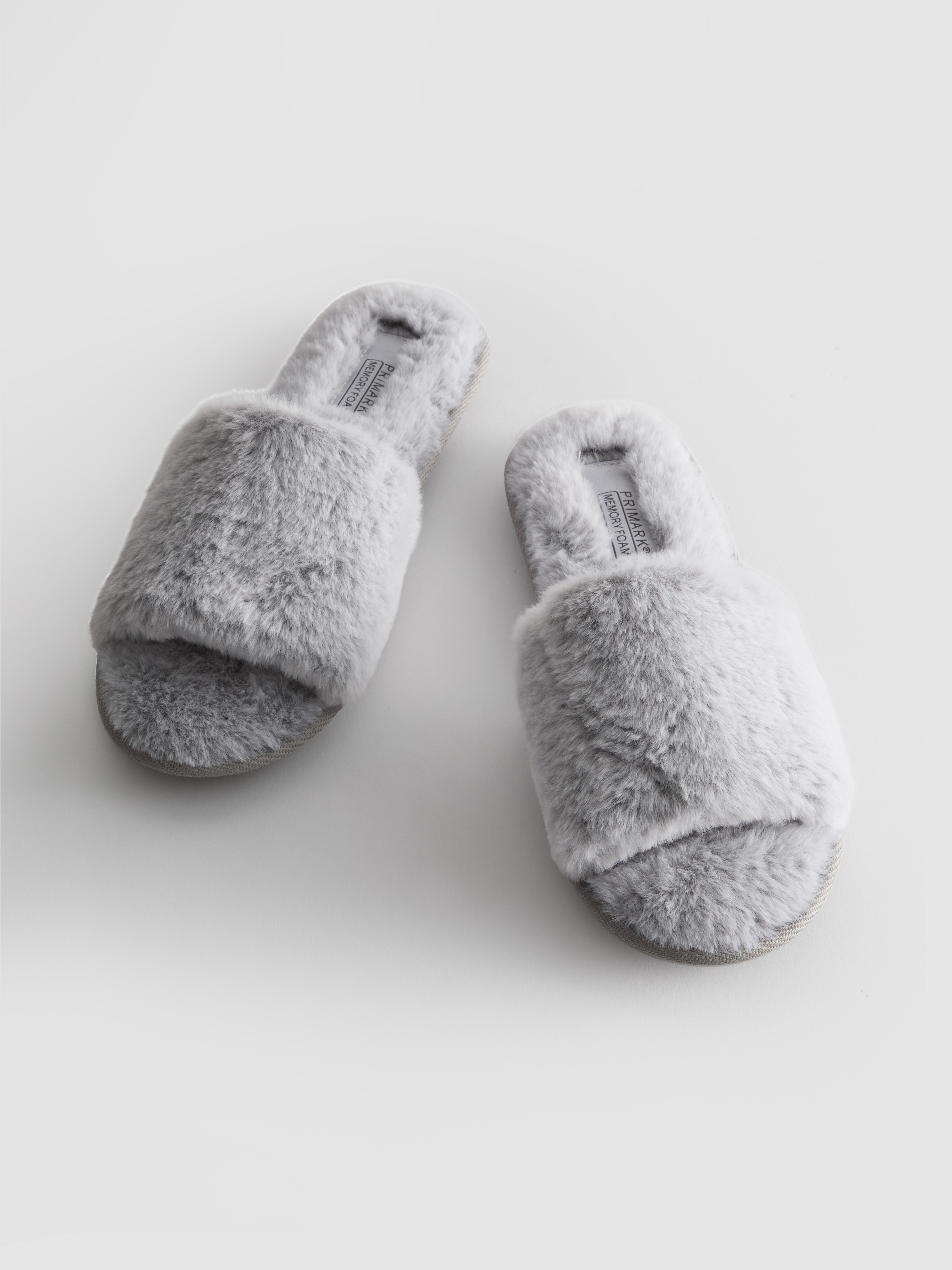 Faux Fur Mule Slippers