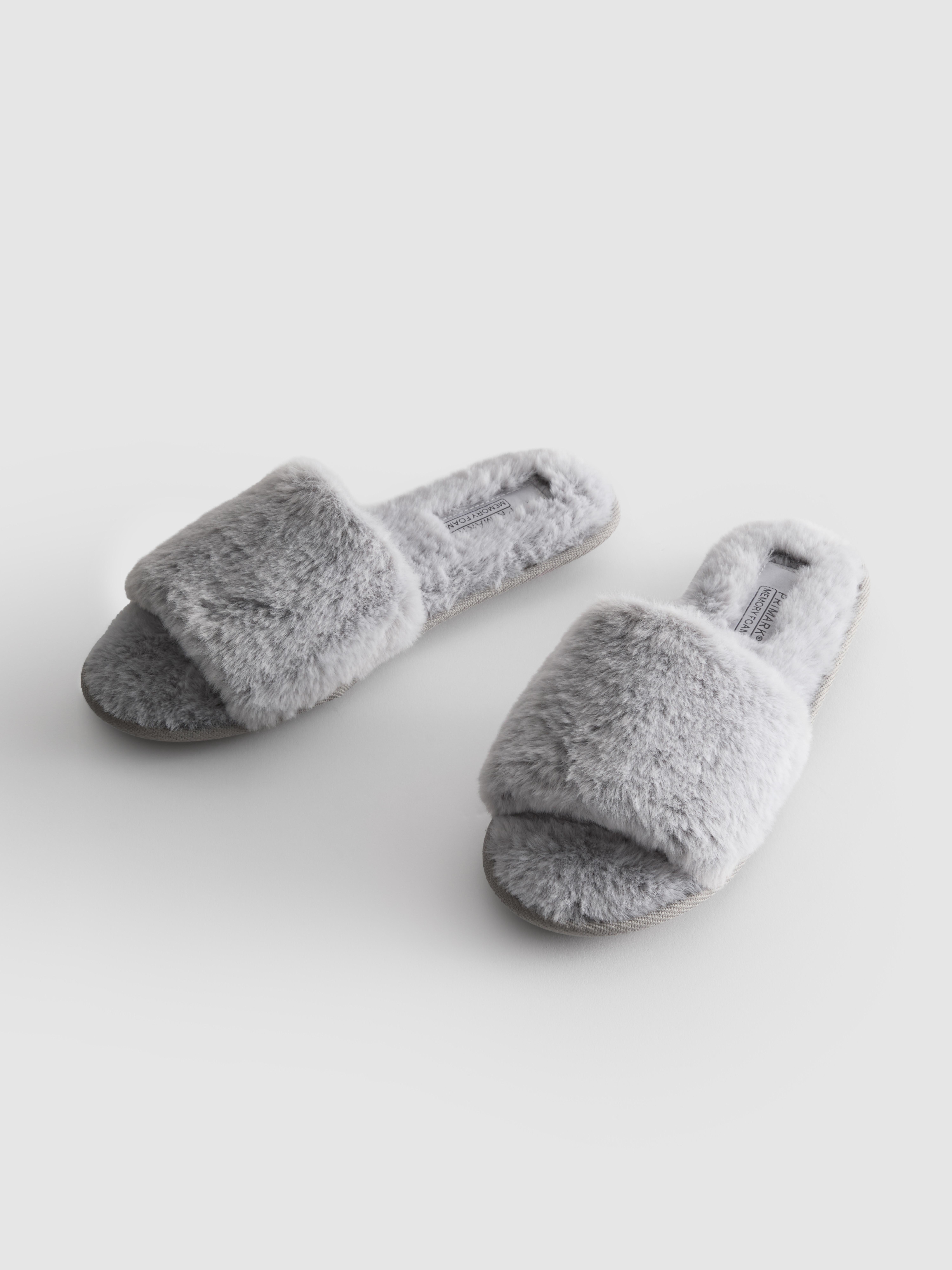 Faux Fur Mule Slippers