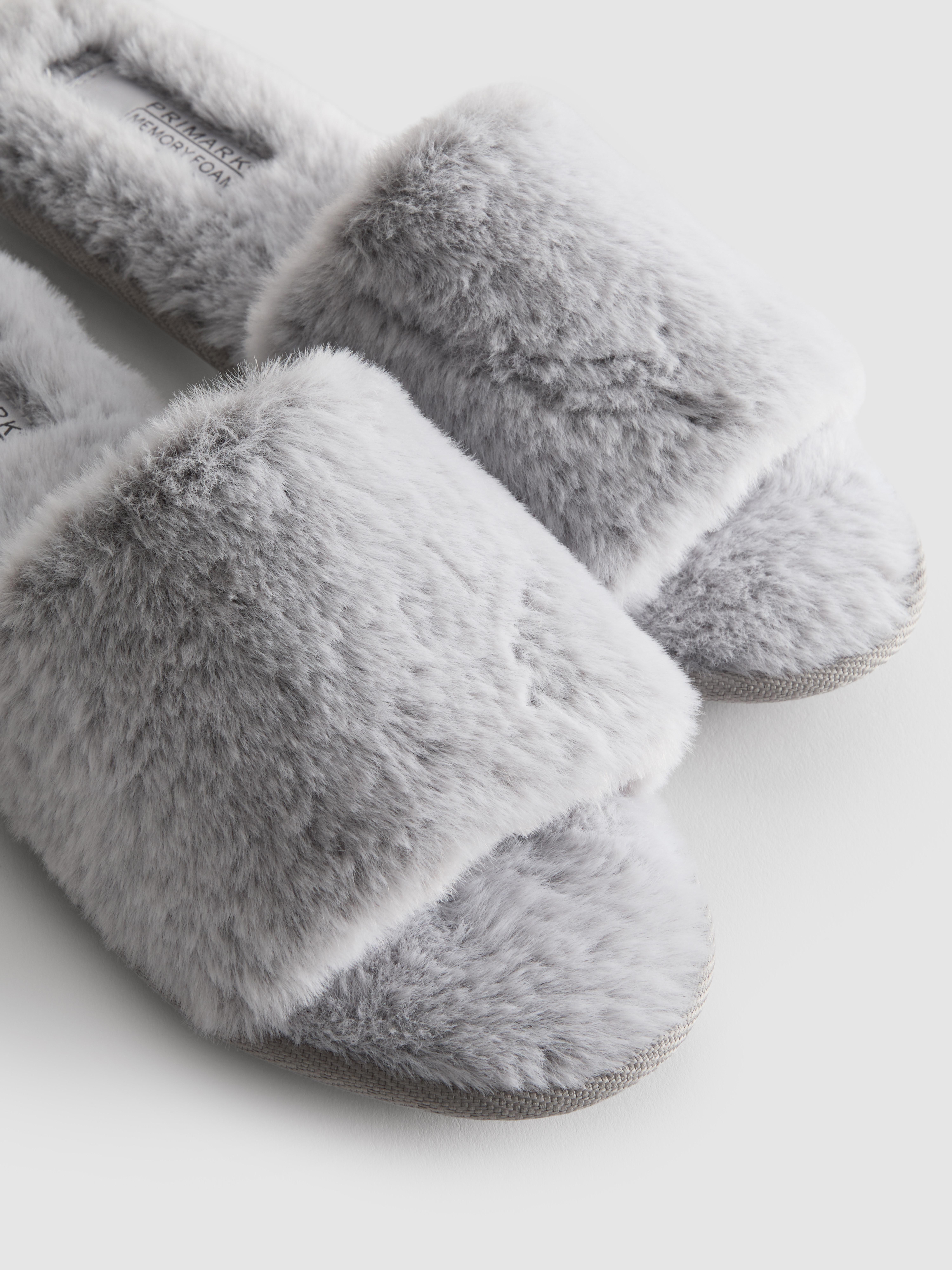 Faux Fur Mule Slippers
