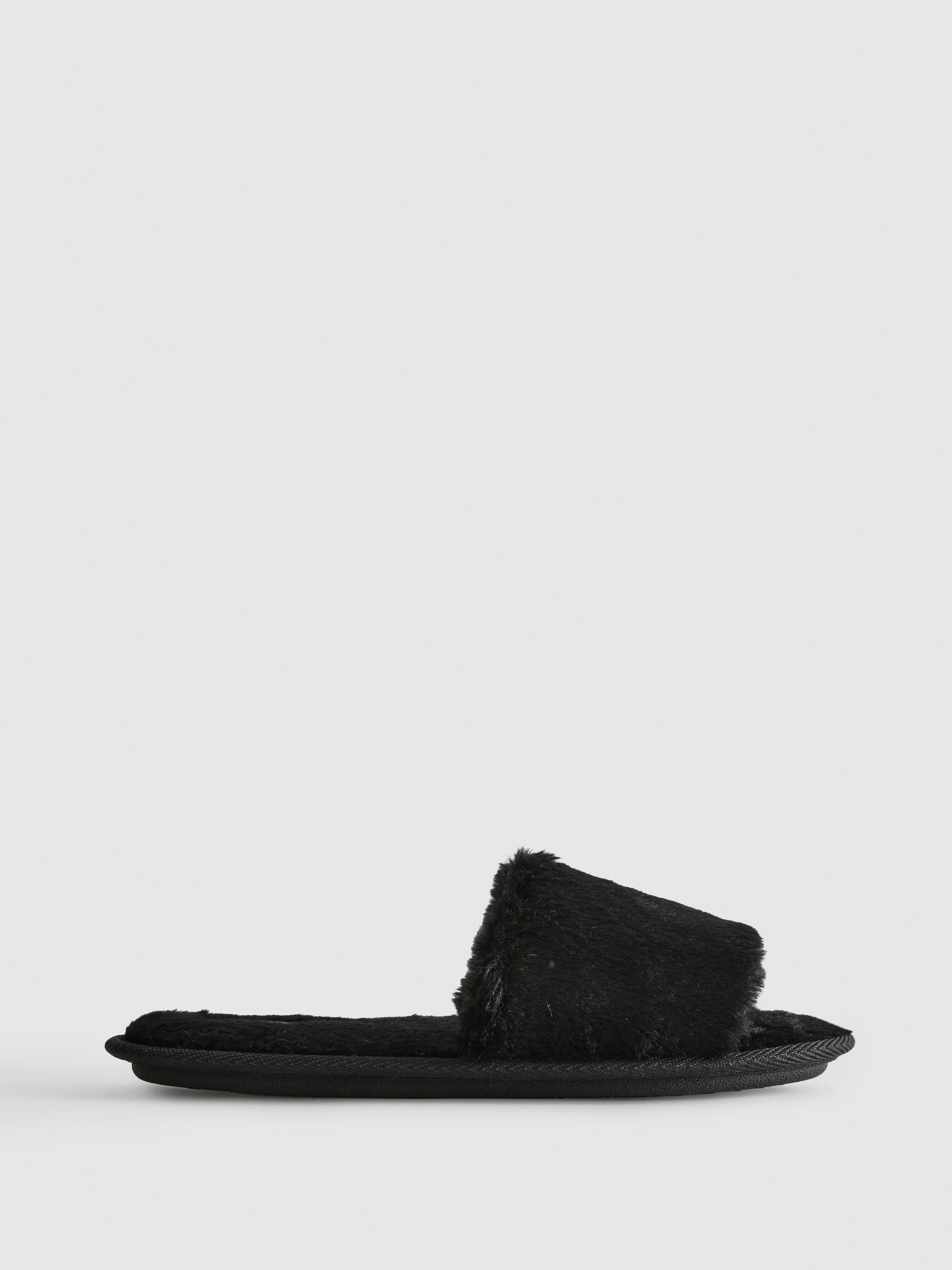 Faux Fur Mule Slippers