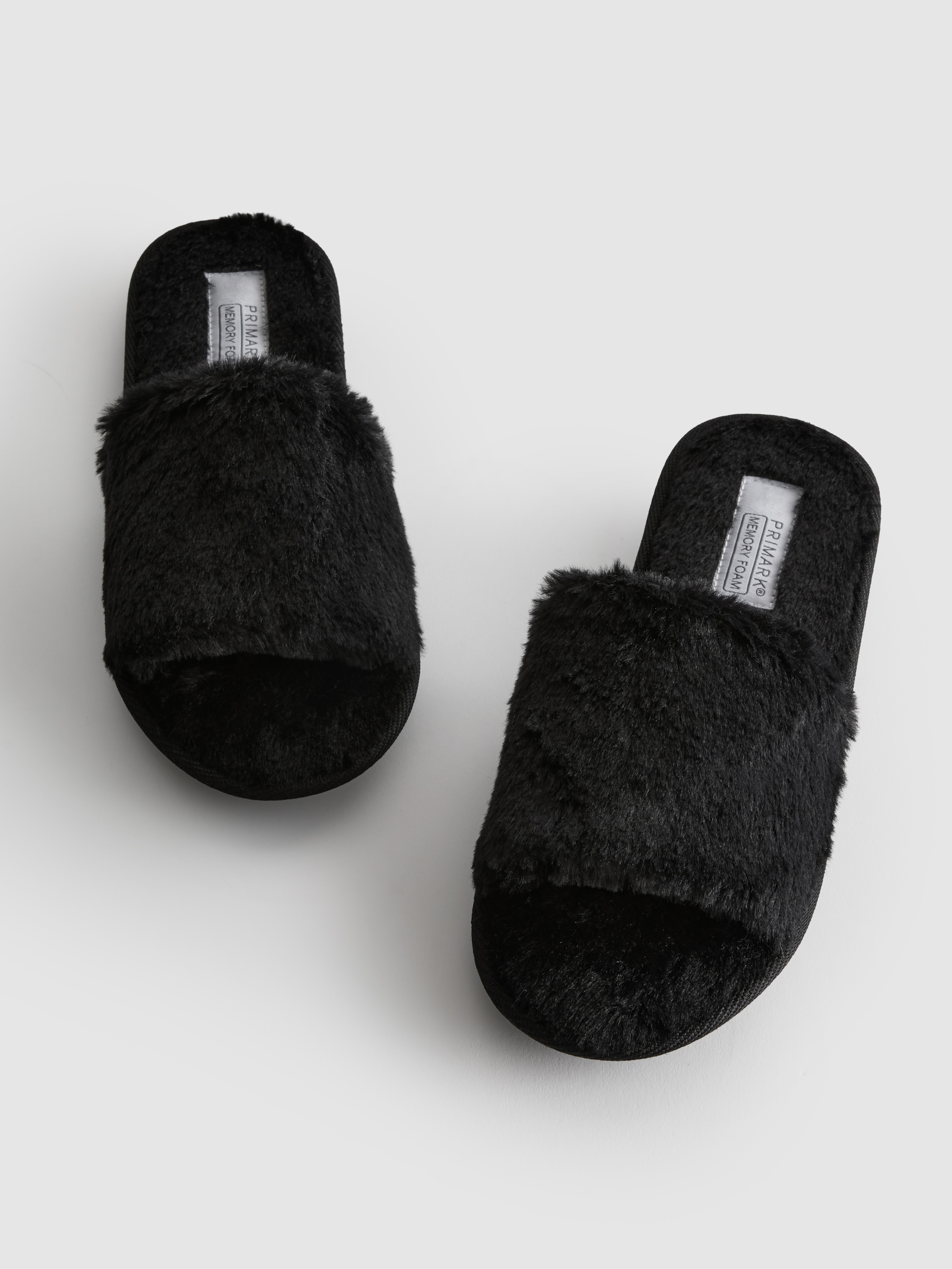 Faux Fur Mule Slippers