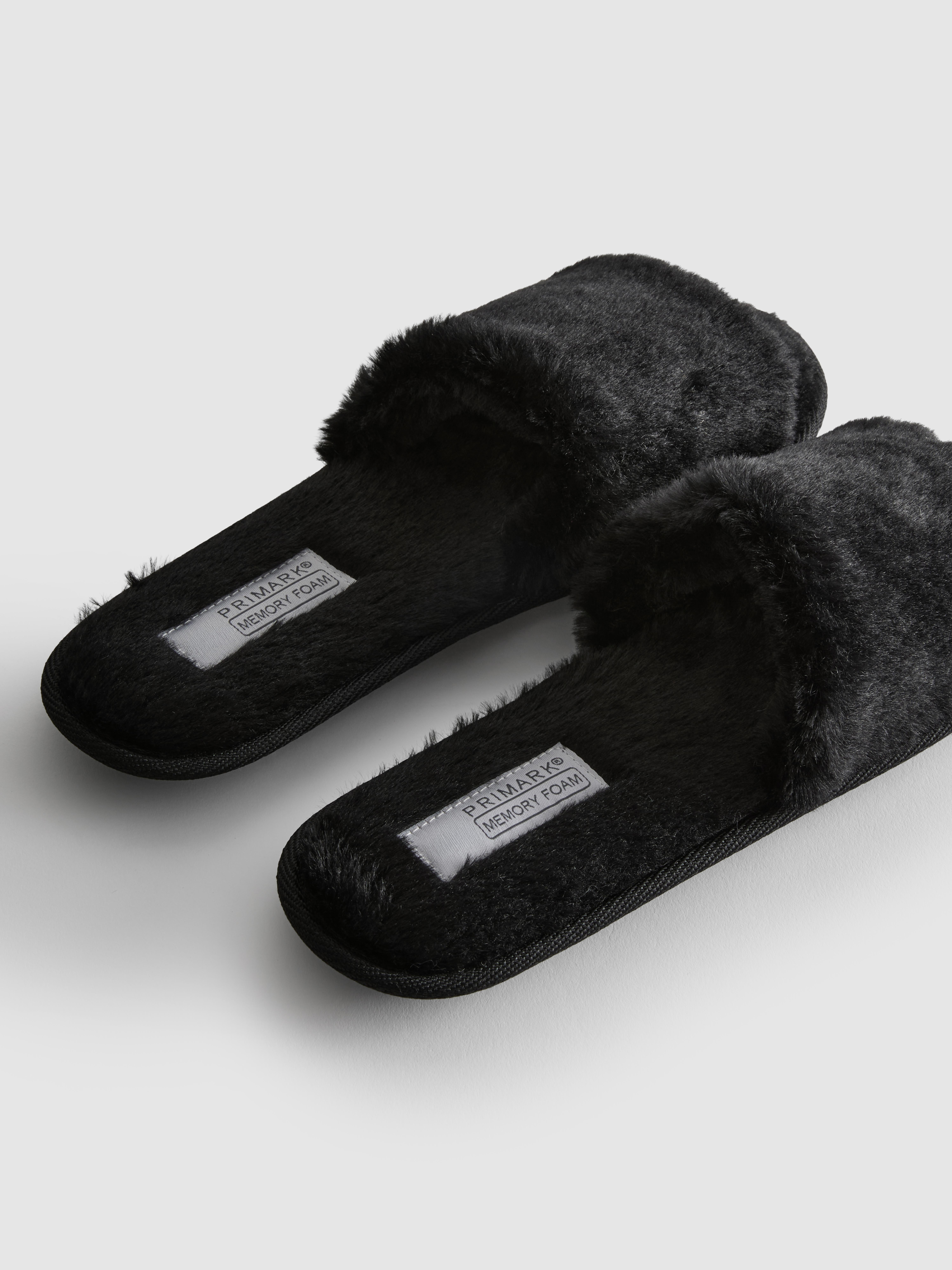 Faux Fur Mule Slippers