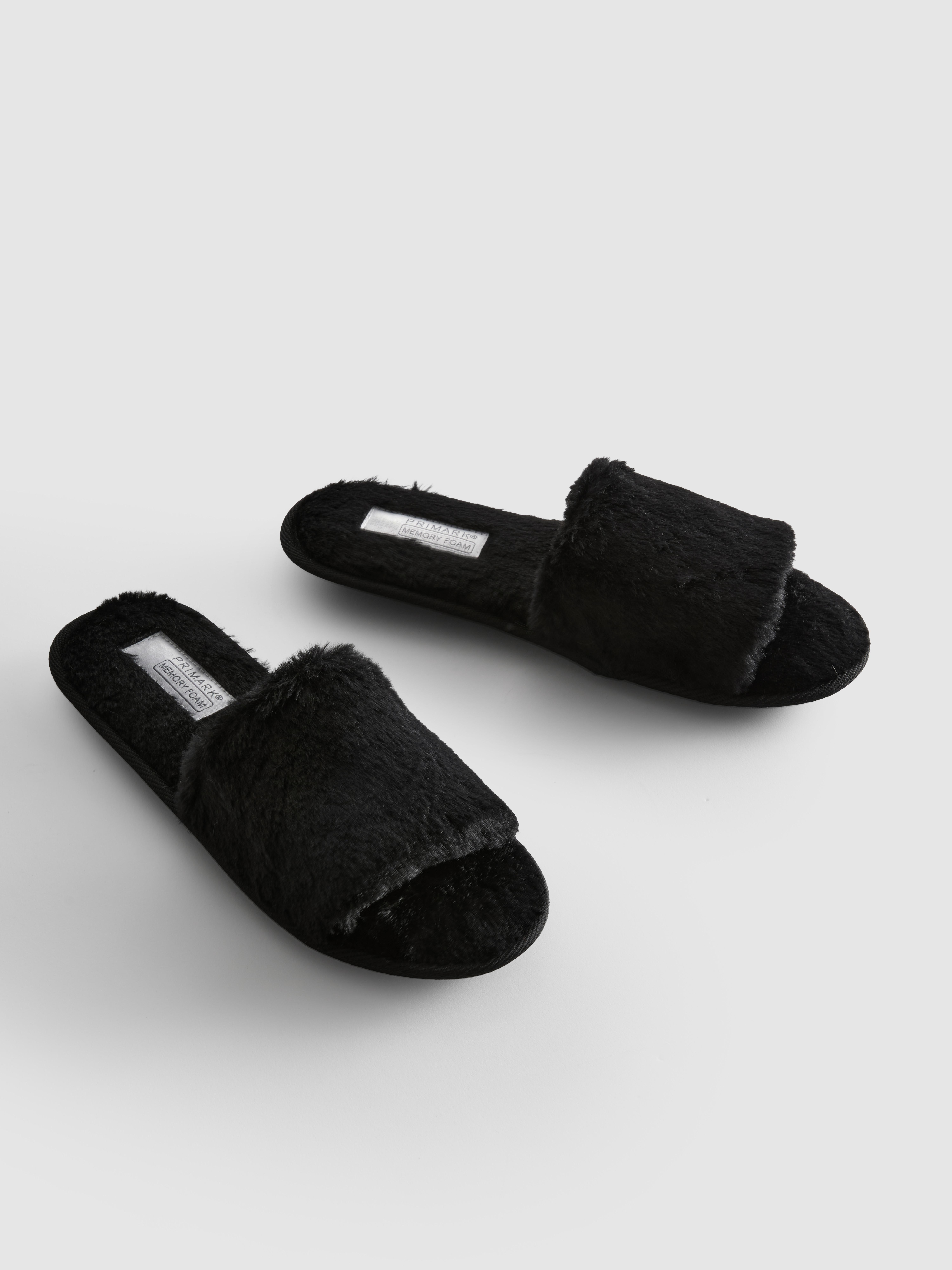 Faux Fur Mule Slippers
