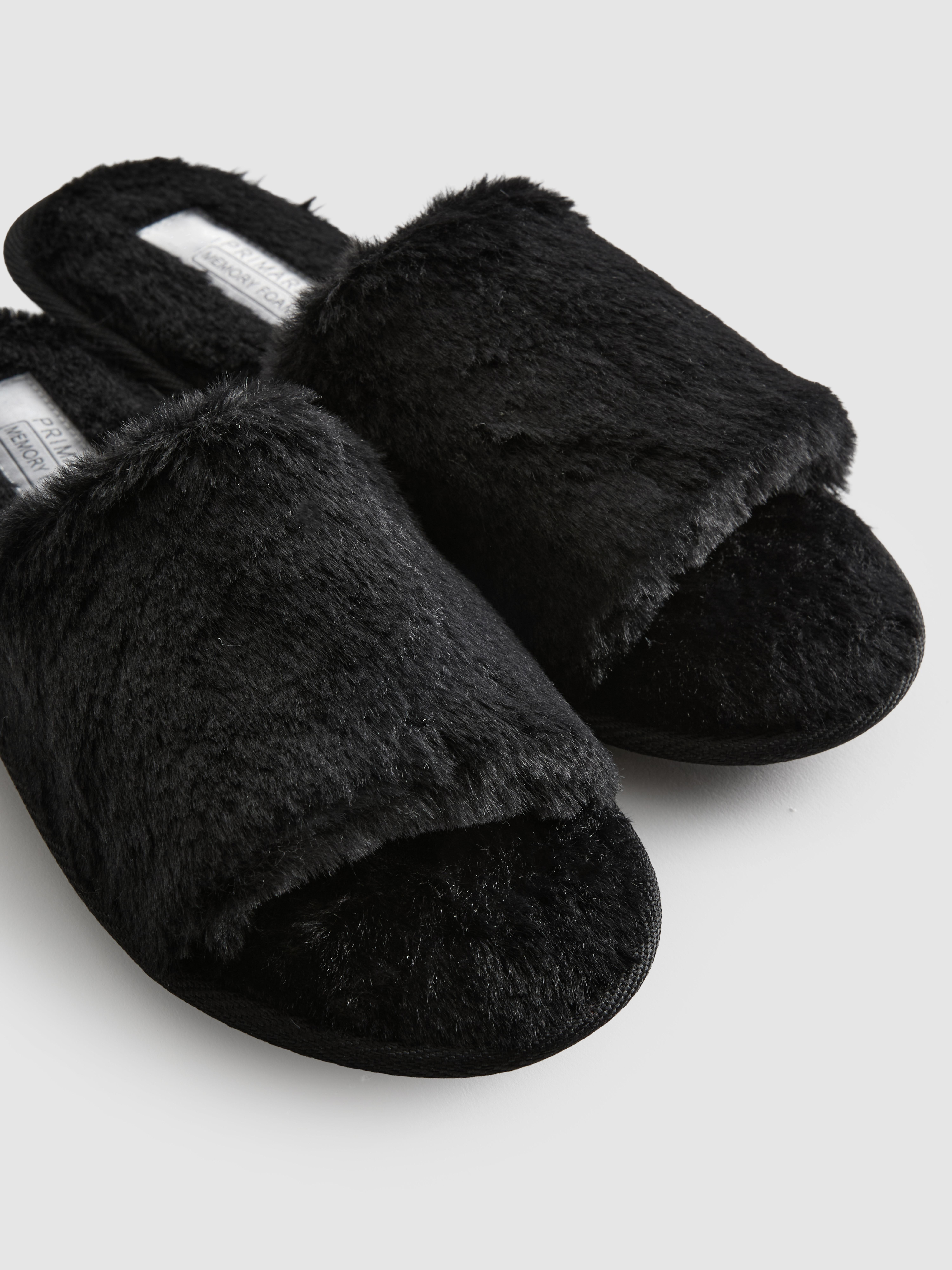 Faux Fur Mule Slippers