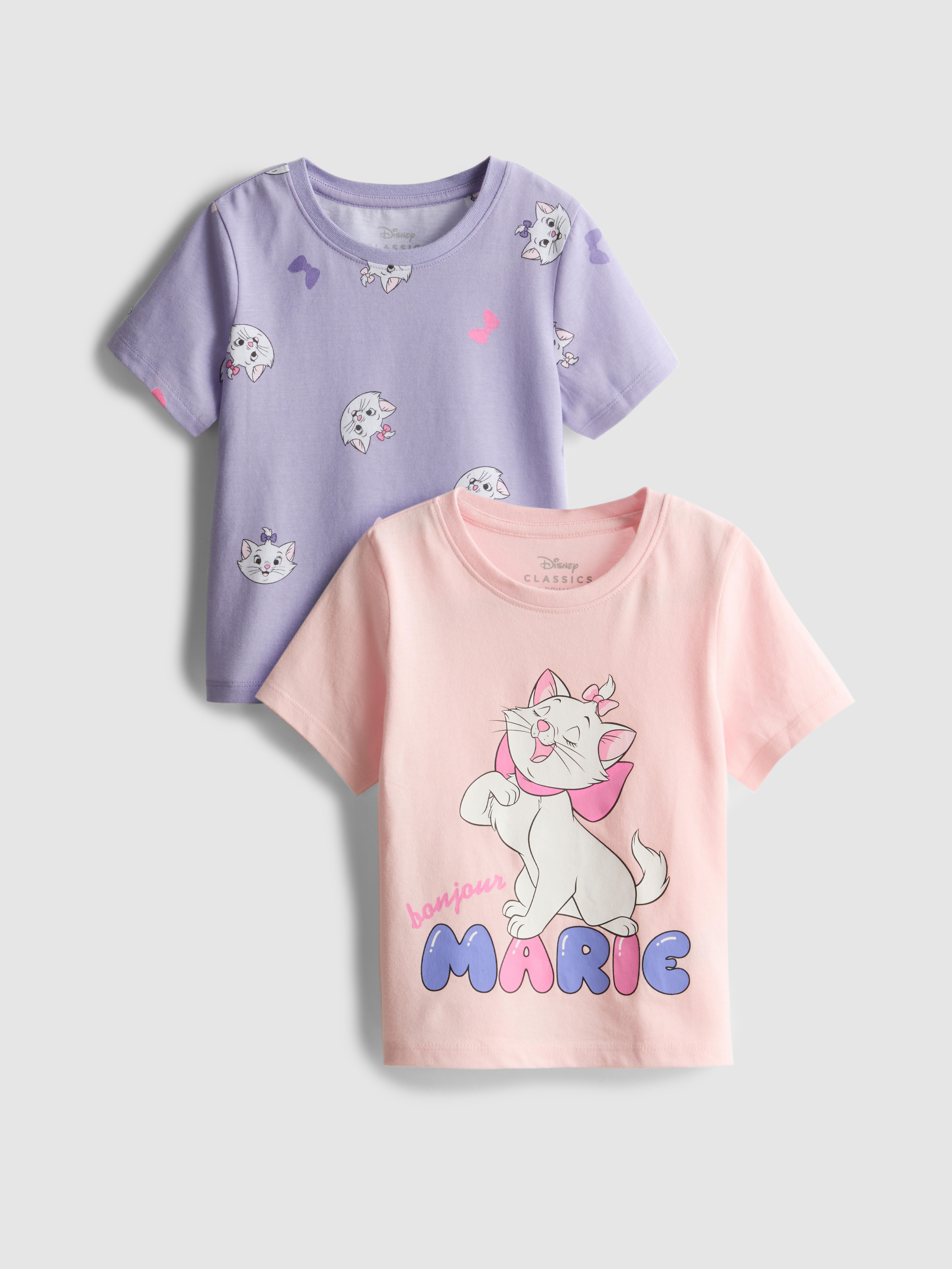 1-9yrs | 2pk Disney’s The Aristocats Marie T-Shirts