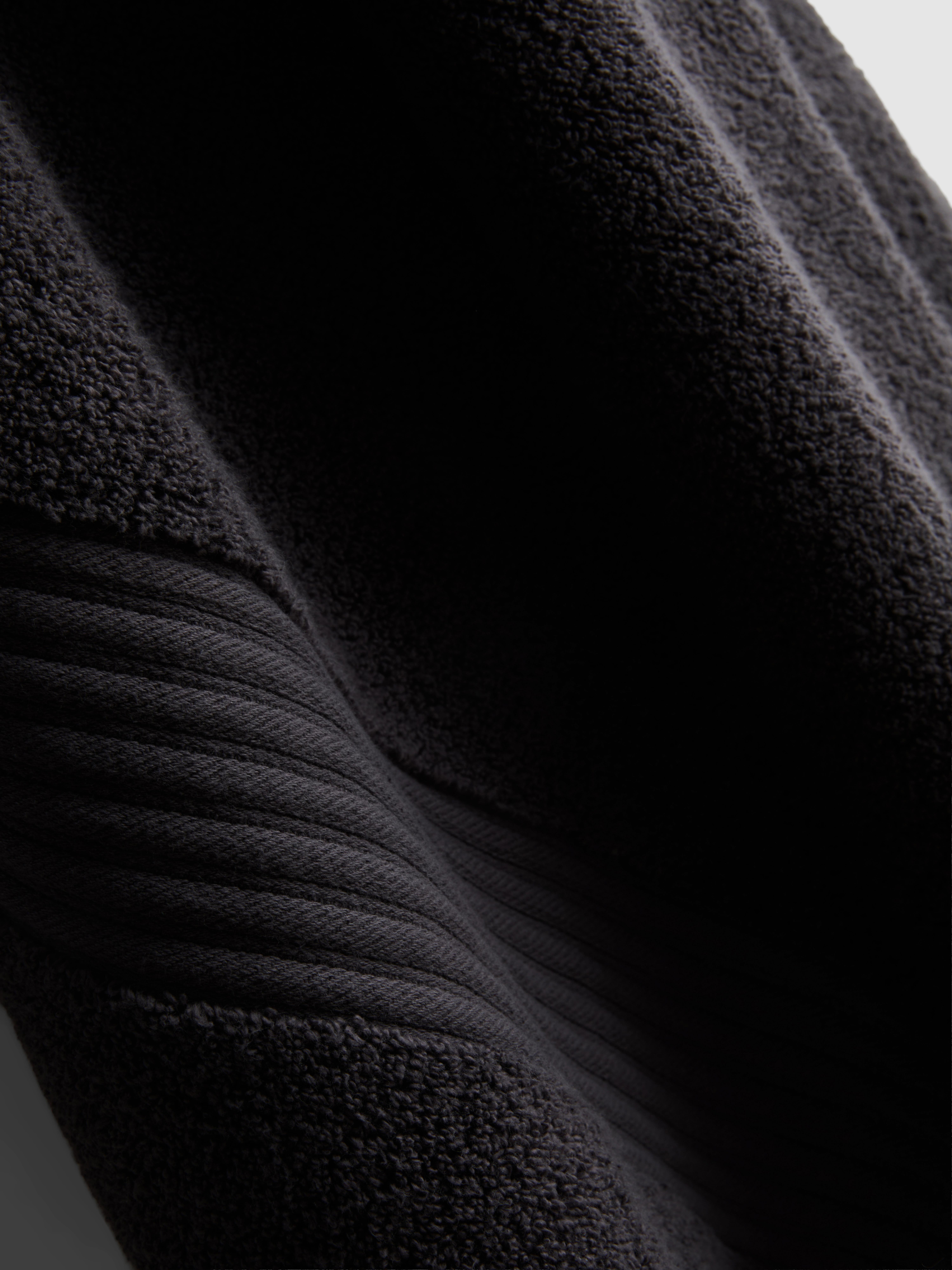 Ribbed Border XL Bath Towel