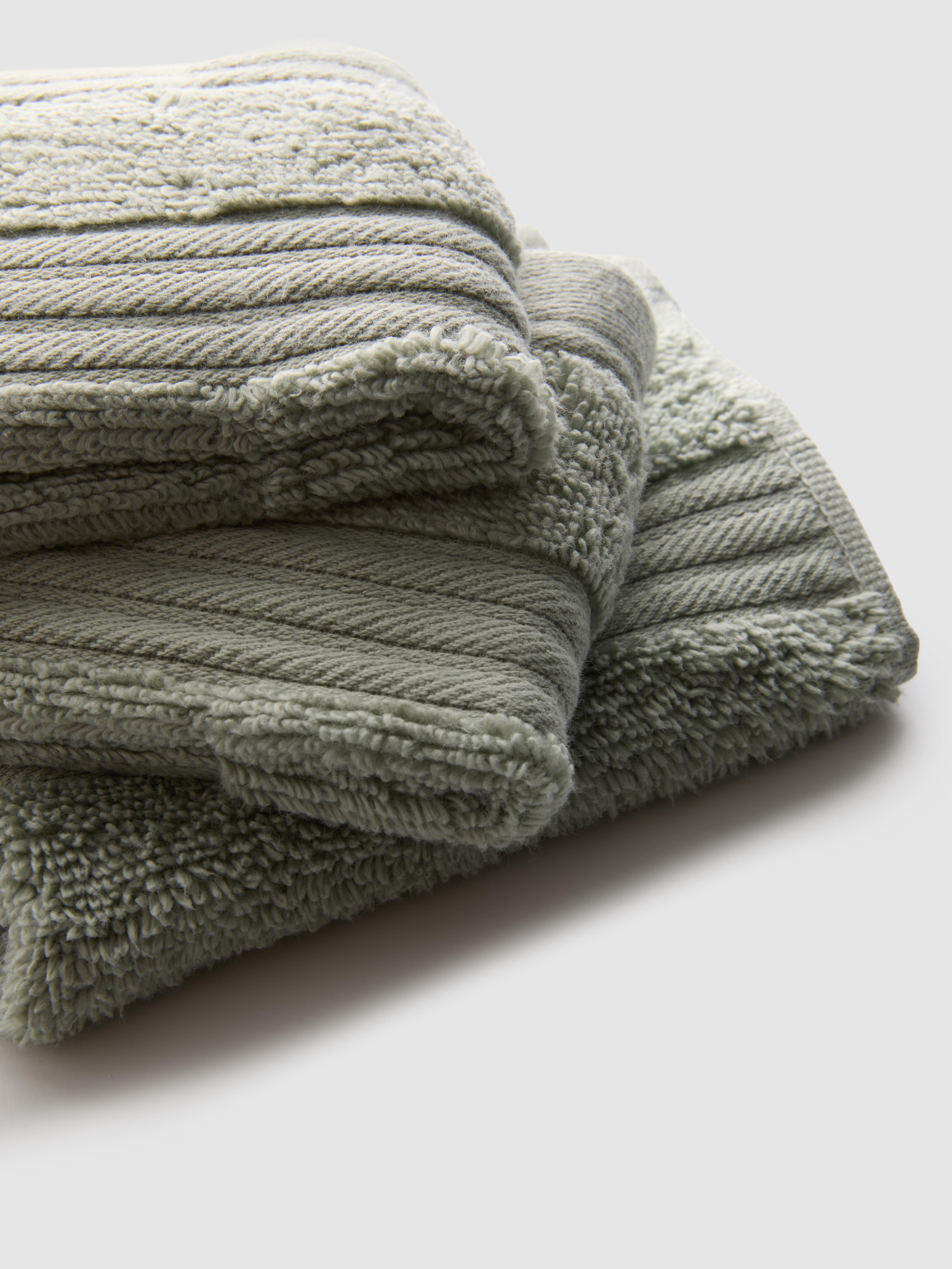 3pk Textured Face Cloths