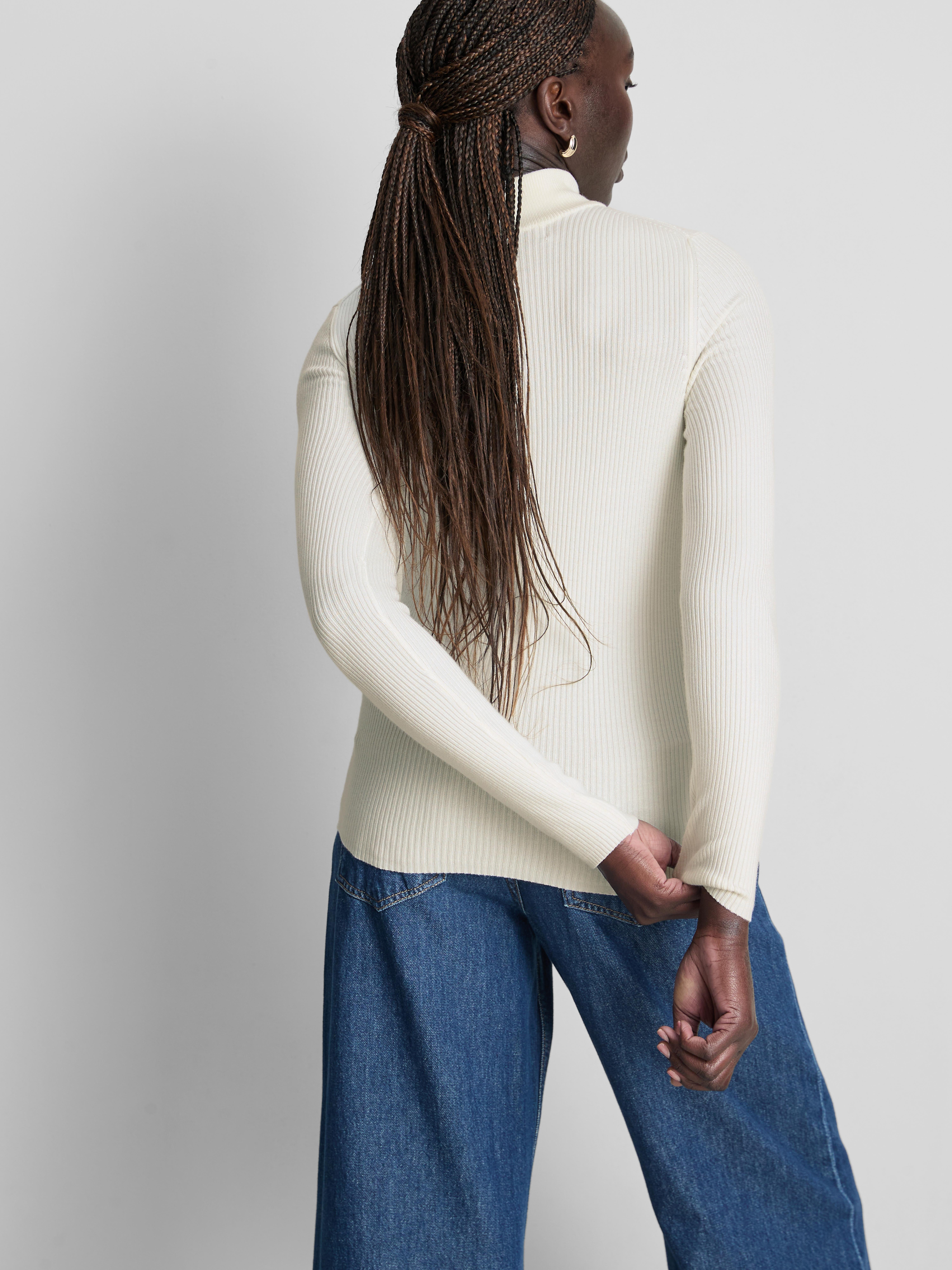 Ribbed Turtle Neck Jumper