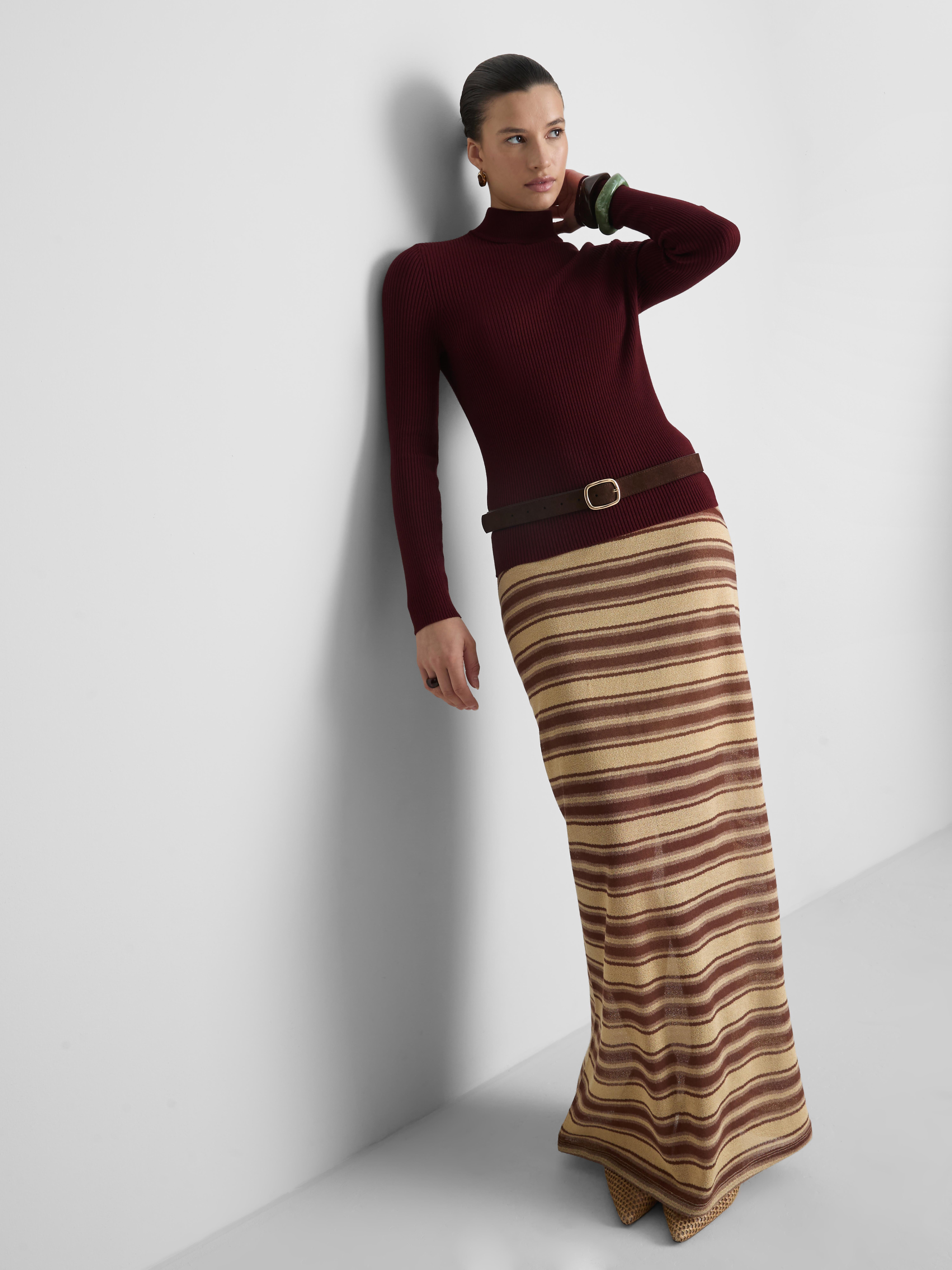 Ribbed Turtleneck Sweater